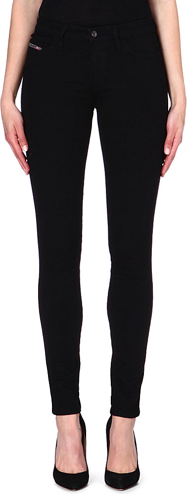 diesel skinzee high waist skinny jeans