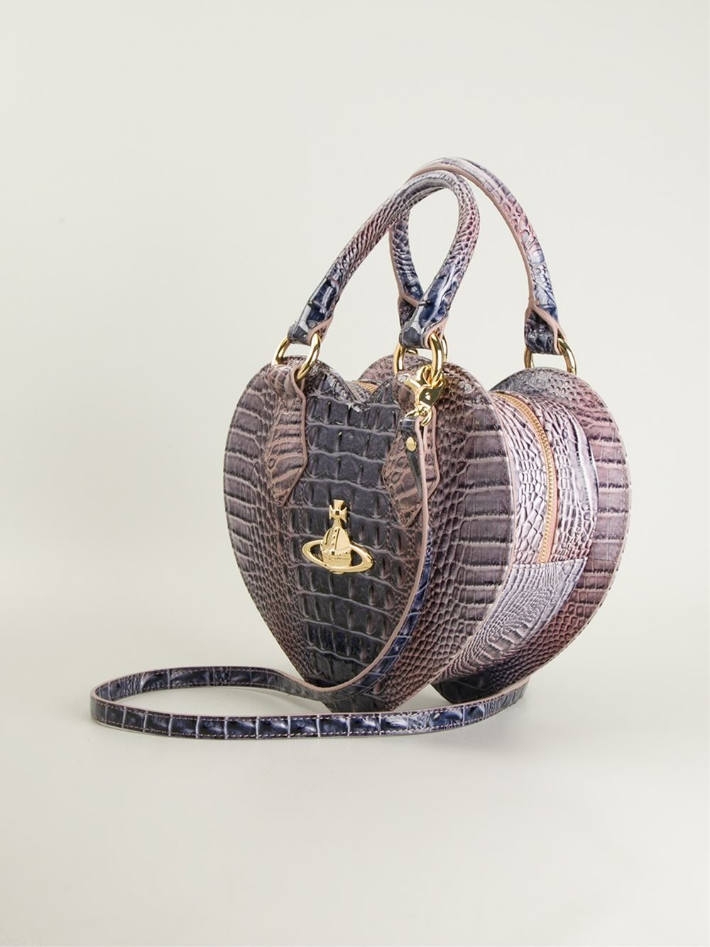 Lyst Vivienne Westwood Frilly Heartshaped Tote in Purple