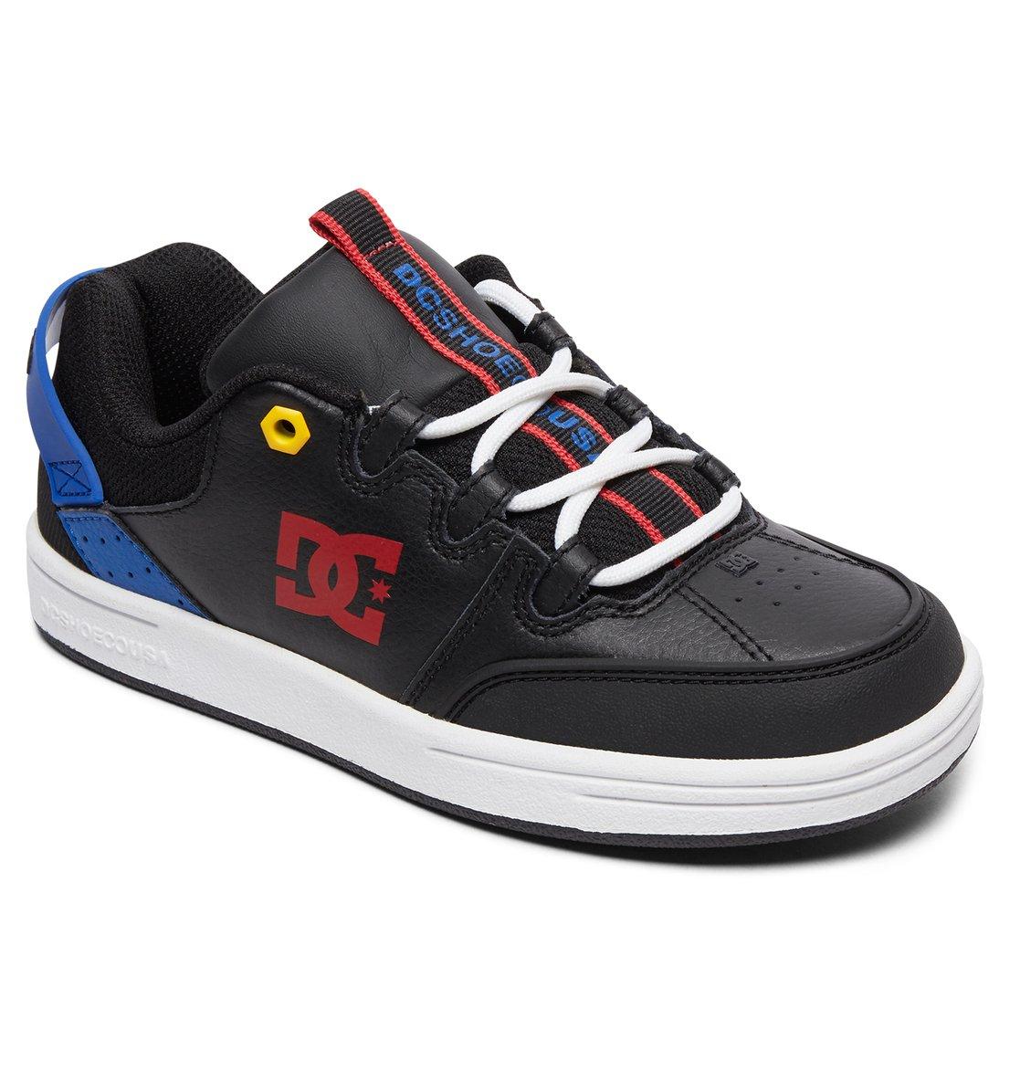 DC Shoes Leather Shoes For Kids in Black for Men - Lyst