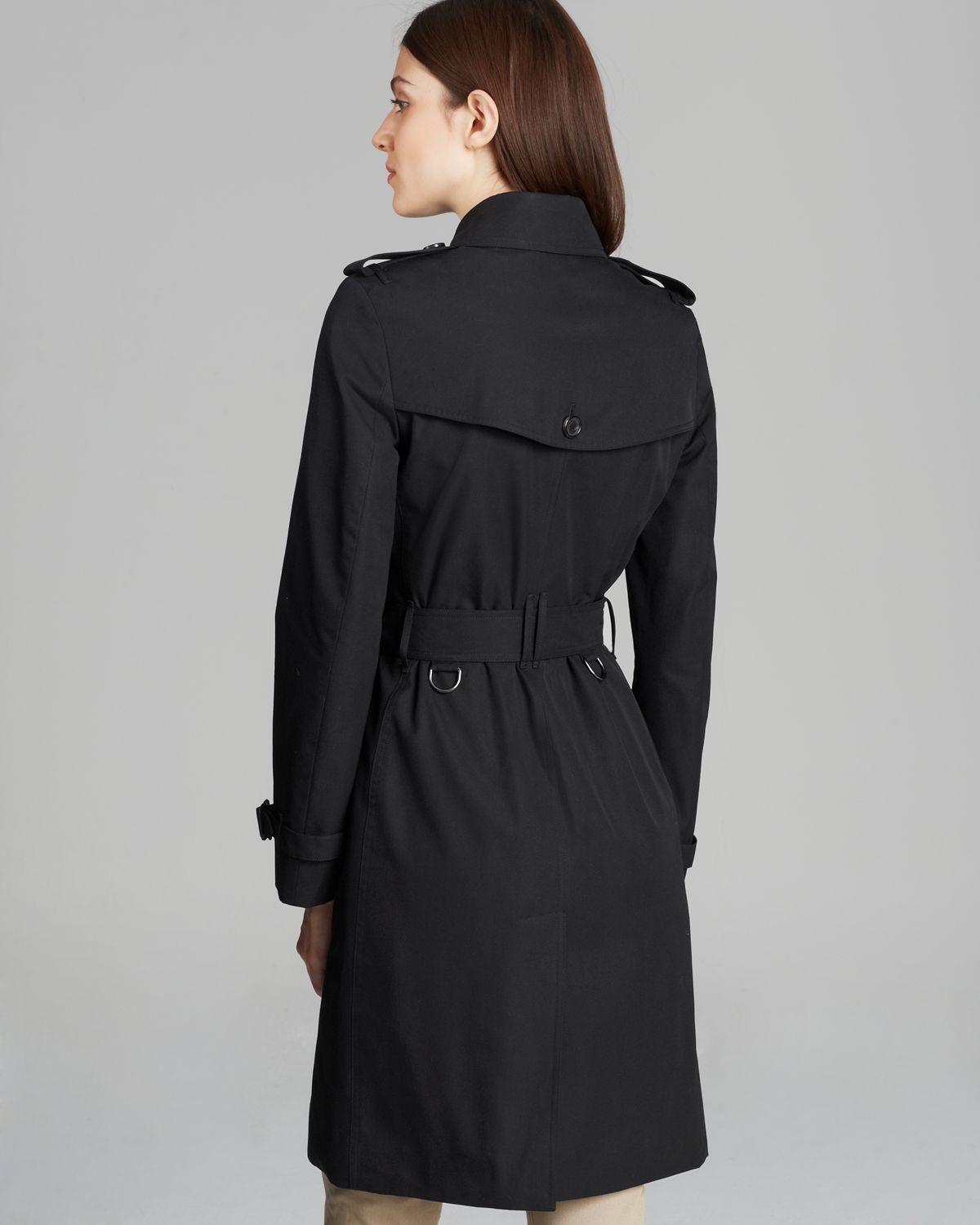 burberry black trench coat