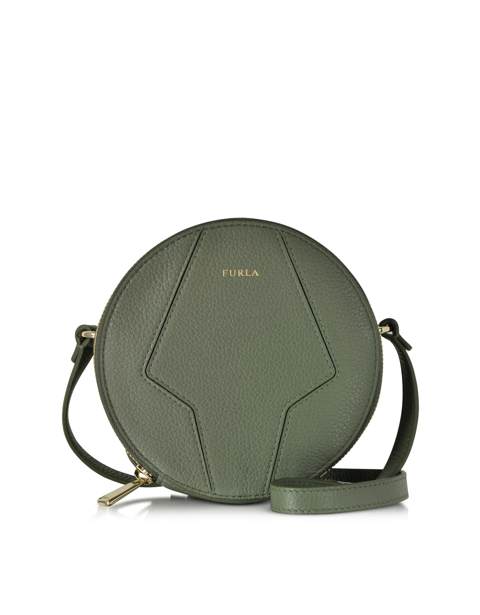 Lyst Furla Perla Round Mini Crossbody Bag In Gray Gallery