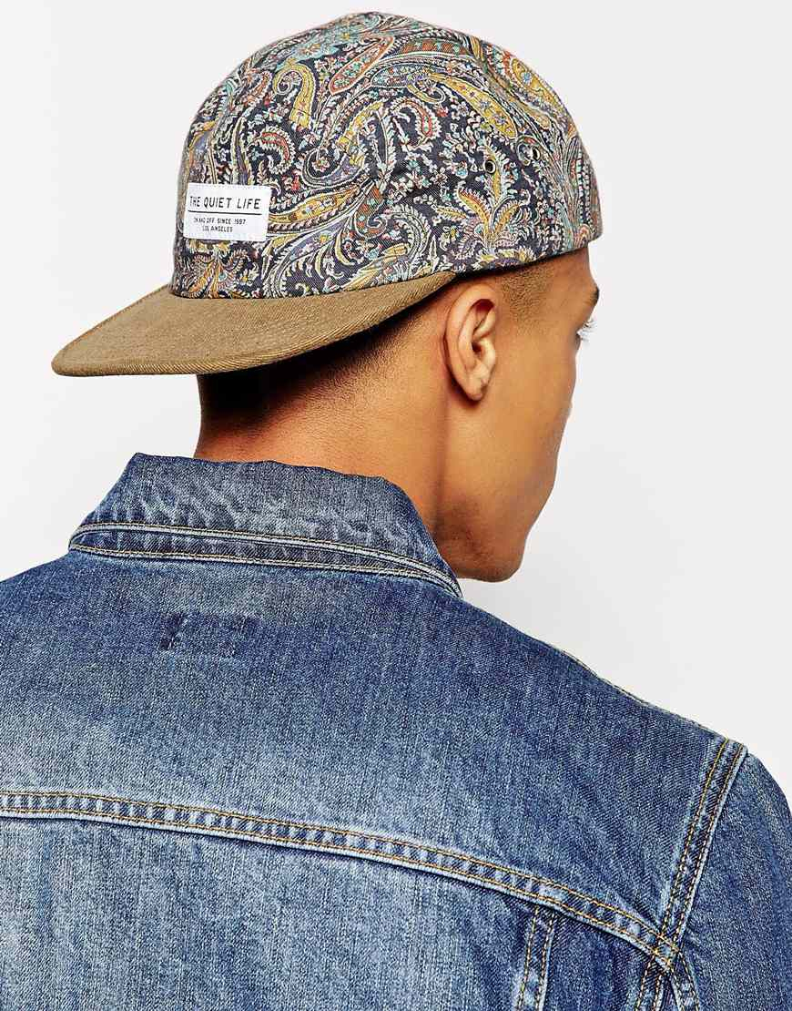The Quiet Life X Liberty Paisley 5 Panel Cap in Natural for Men | Lyst