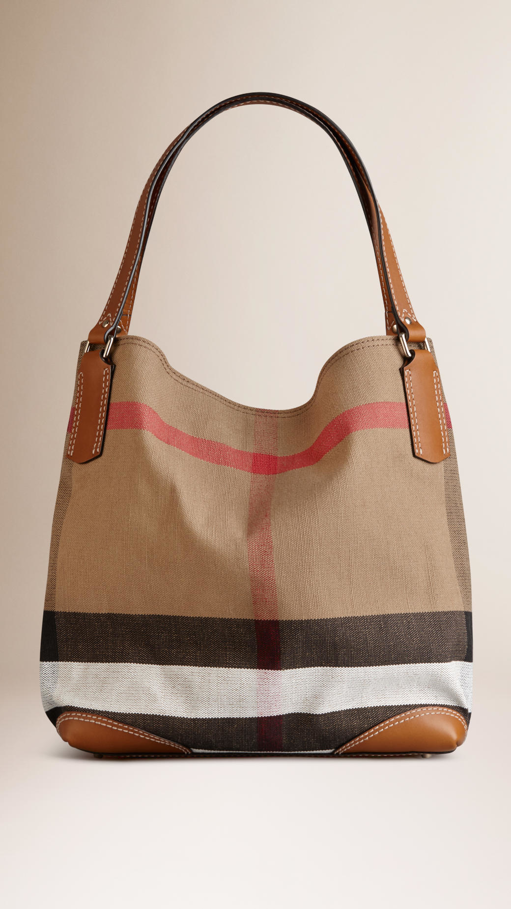 burberry canvas check tote