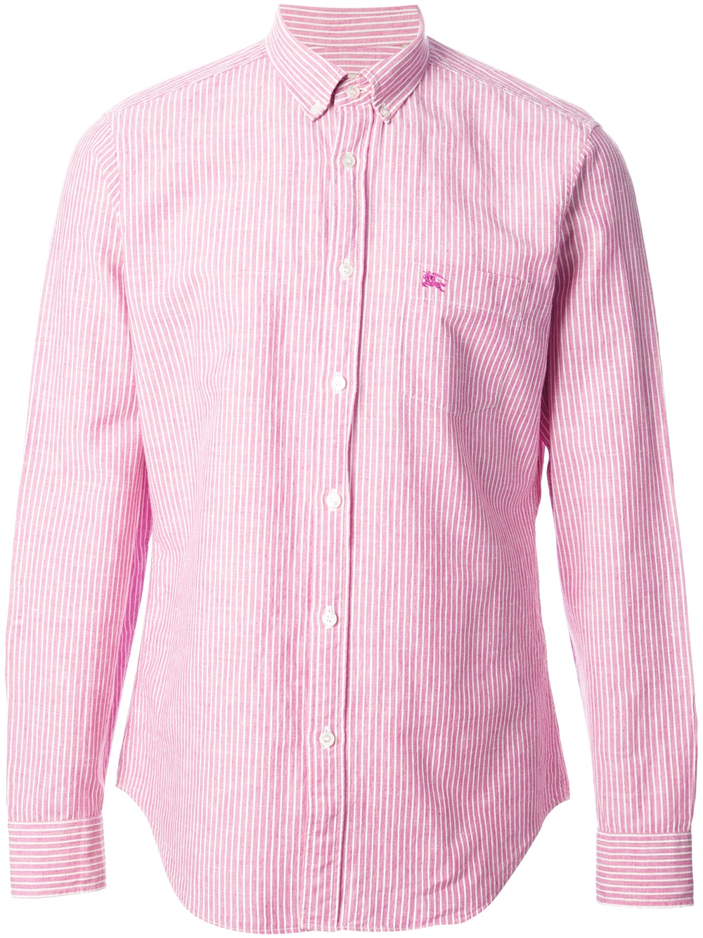 mens pink burberry shirt