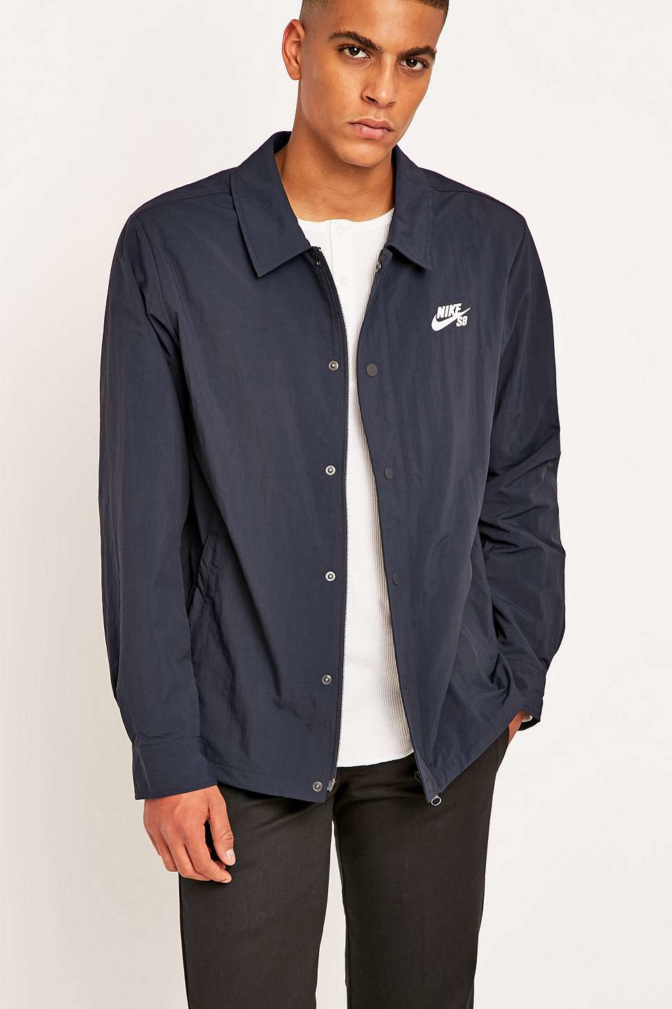 Nike Navy Coaches Jacket in Blue for Men - Lyst