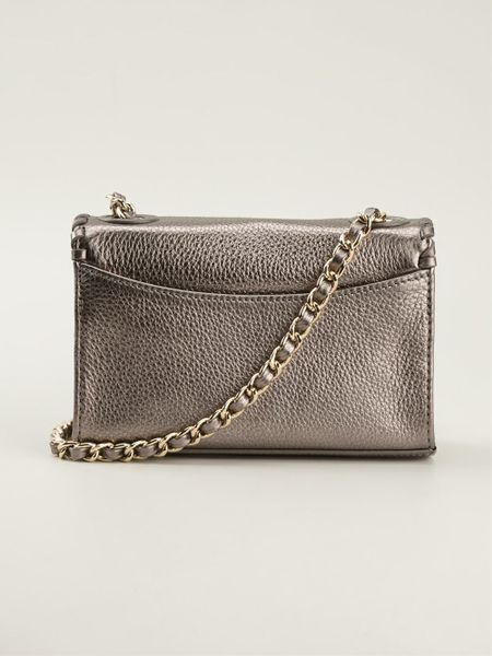 Tory Burch Chain Strap Front Shoulder Bag in Gray (grey) | Lyst