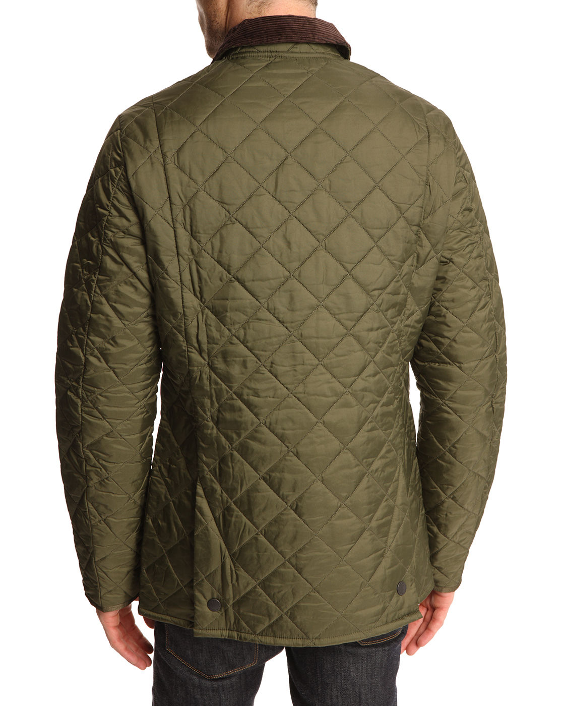 Barbour Heritage Liddesdale Olive Quilted Jacket in Green for Men | Lyst