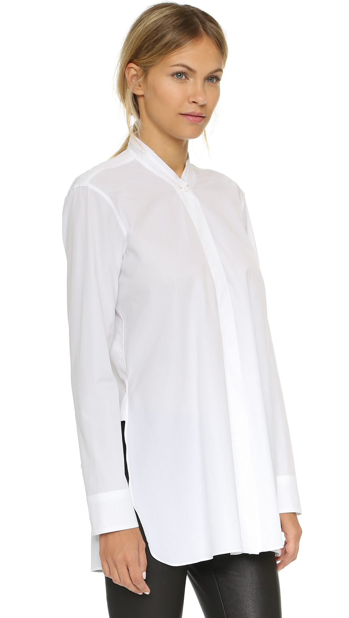 Helmut Lang Overlap Shirt - White - Lyst