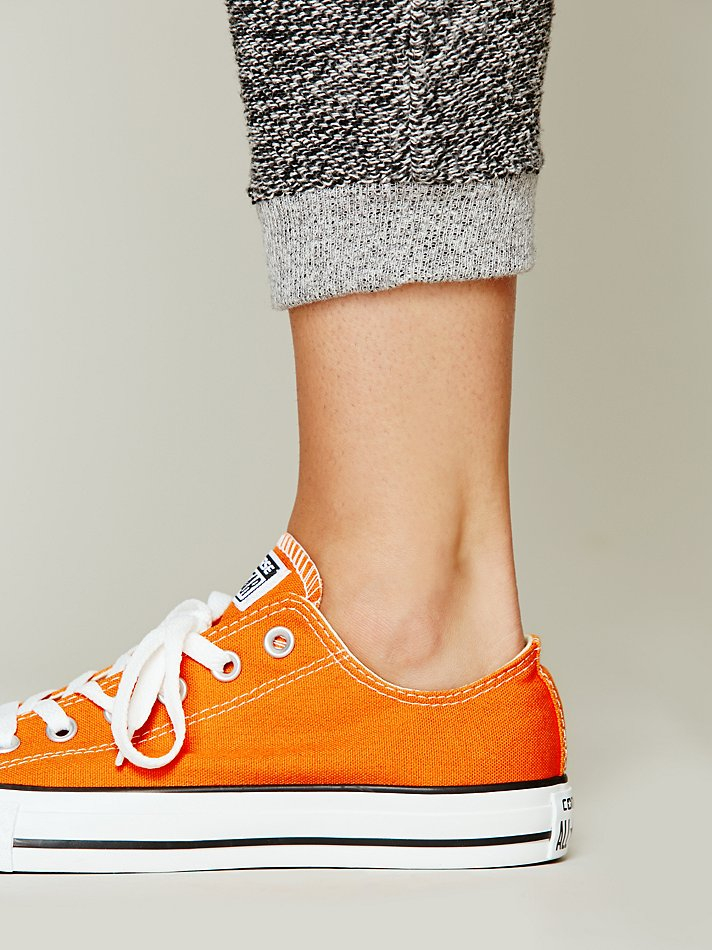 Free People Converse Womens Charlie Converse in Orange - Lyst