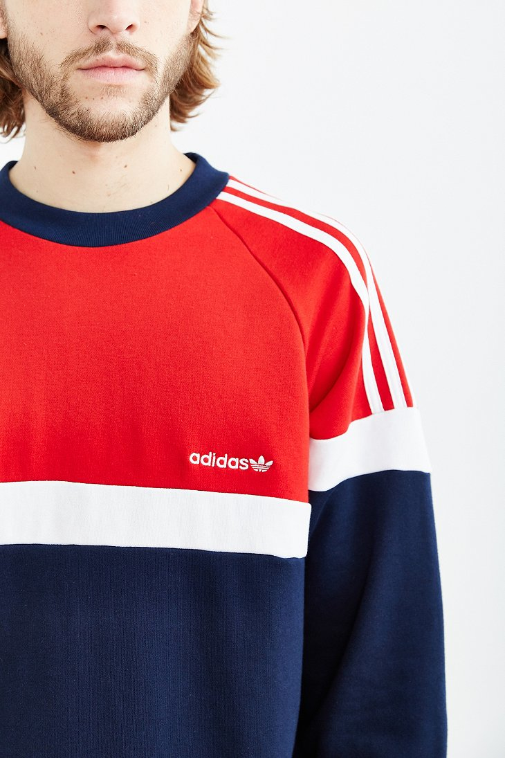 red white and blue adidas hoodie