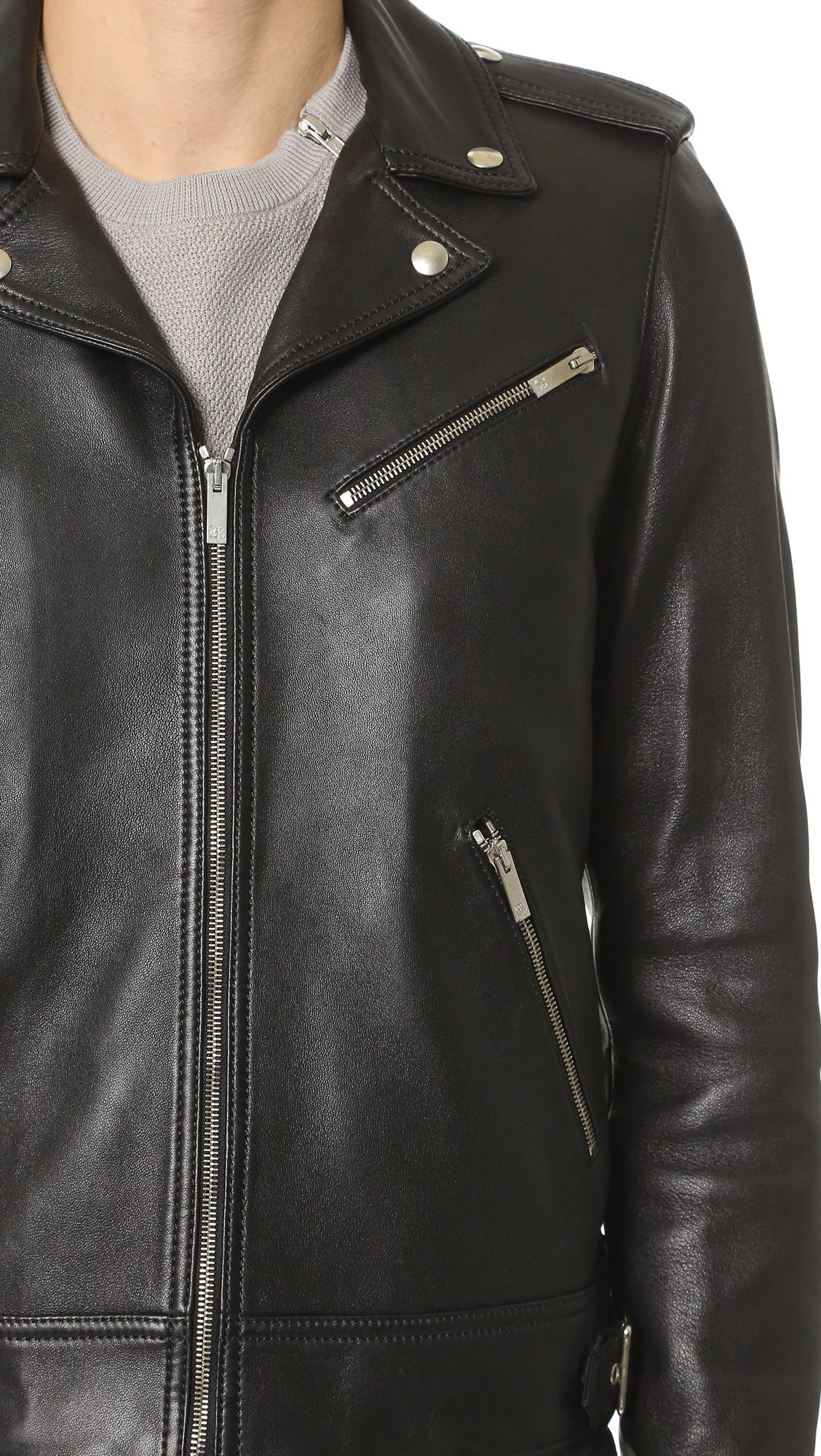 black thick jacket