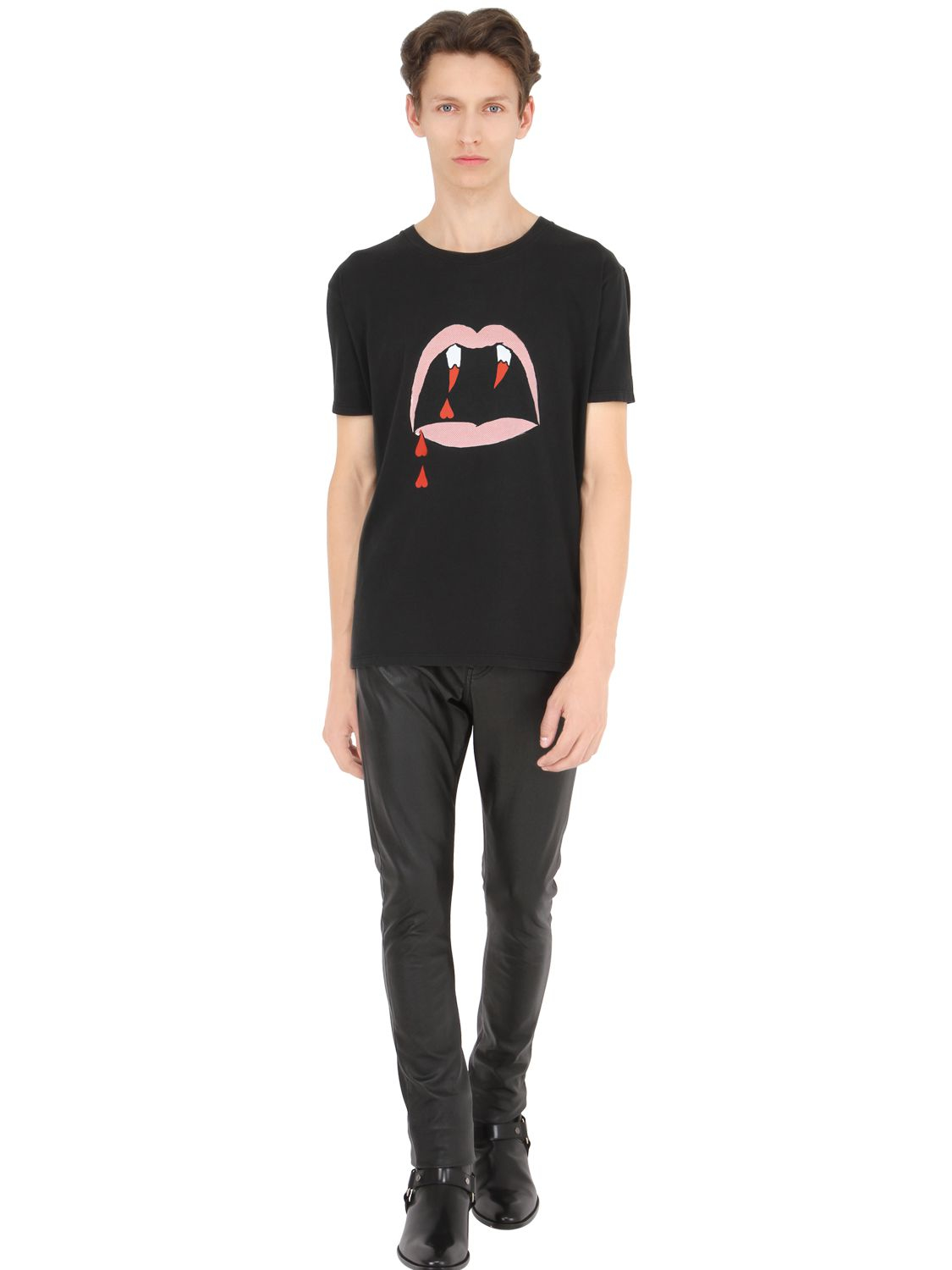 saint laurent vampire t shirt