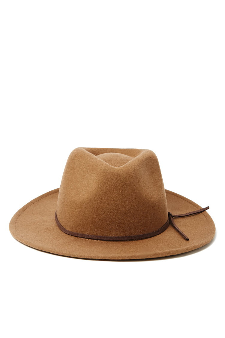 Forever 21 Men Wide-brim Wool Fedora in 