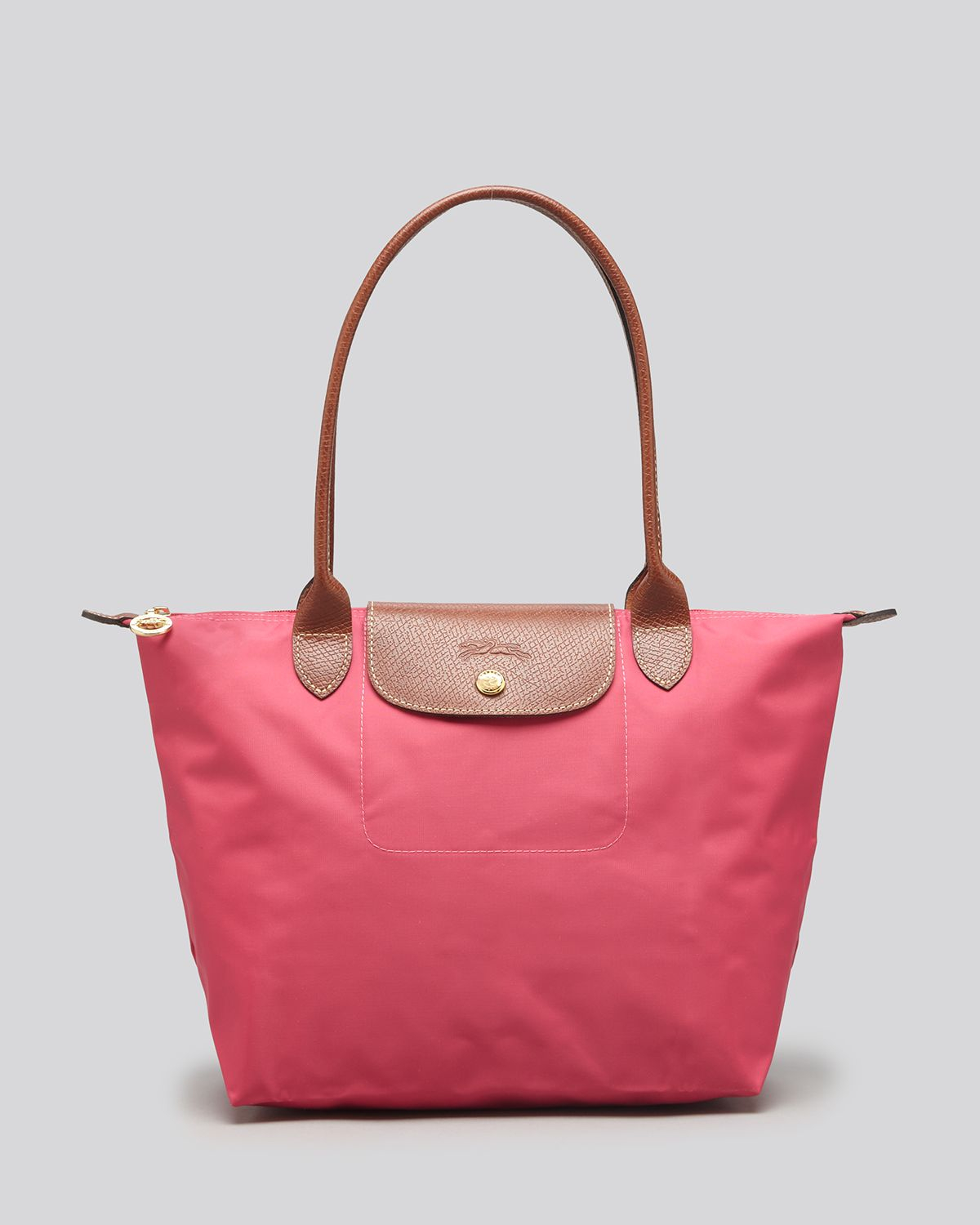 Lyst - Longchamp Le Pliage Medium Shoulder Tote in Pink