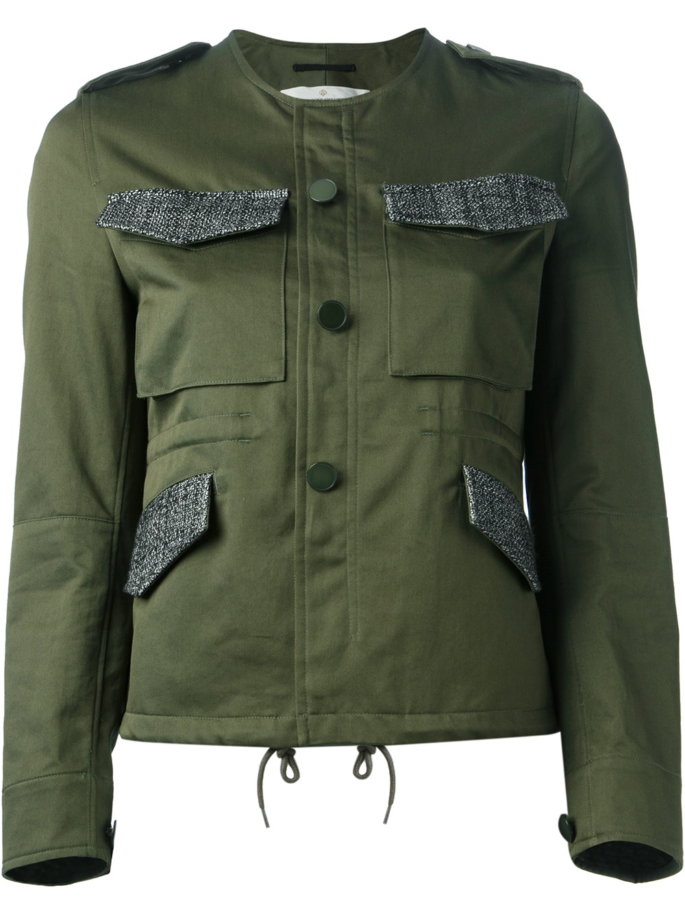 Lyst - Golden goose deluxe brand Cropped Military Jacket in Green