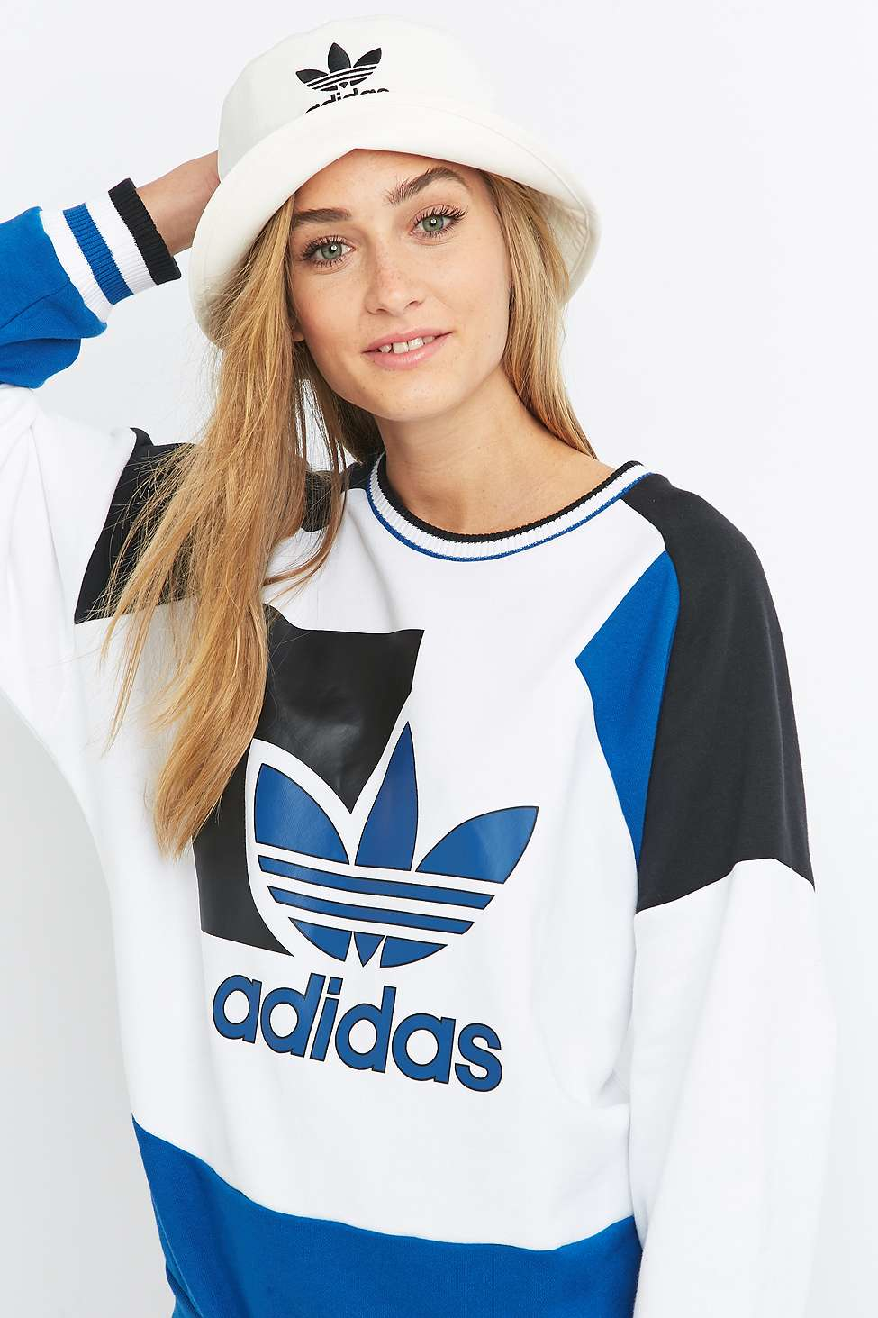 adidas Originals Canvas White Bucket Hat Lyst