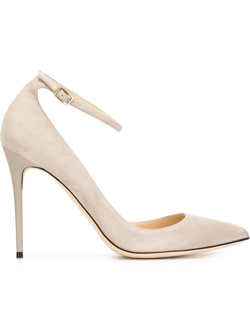 Jimmy choo 'lucy 100' Pumps in Beige (GREY) Lyst