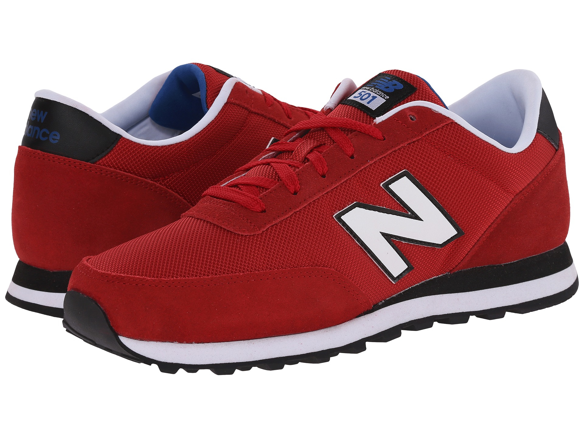 New balance 501 - Mono in Red for Men (Red/Black) | Lyst