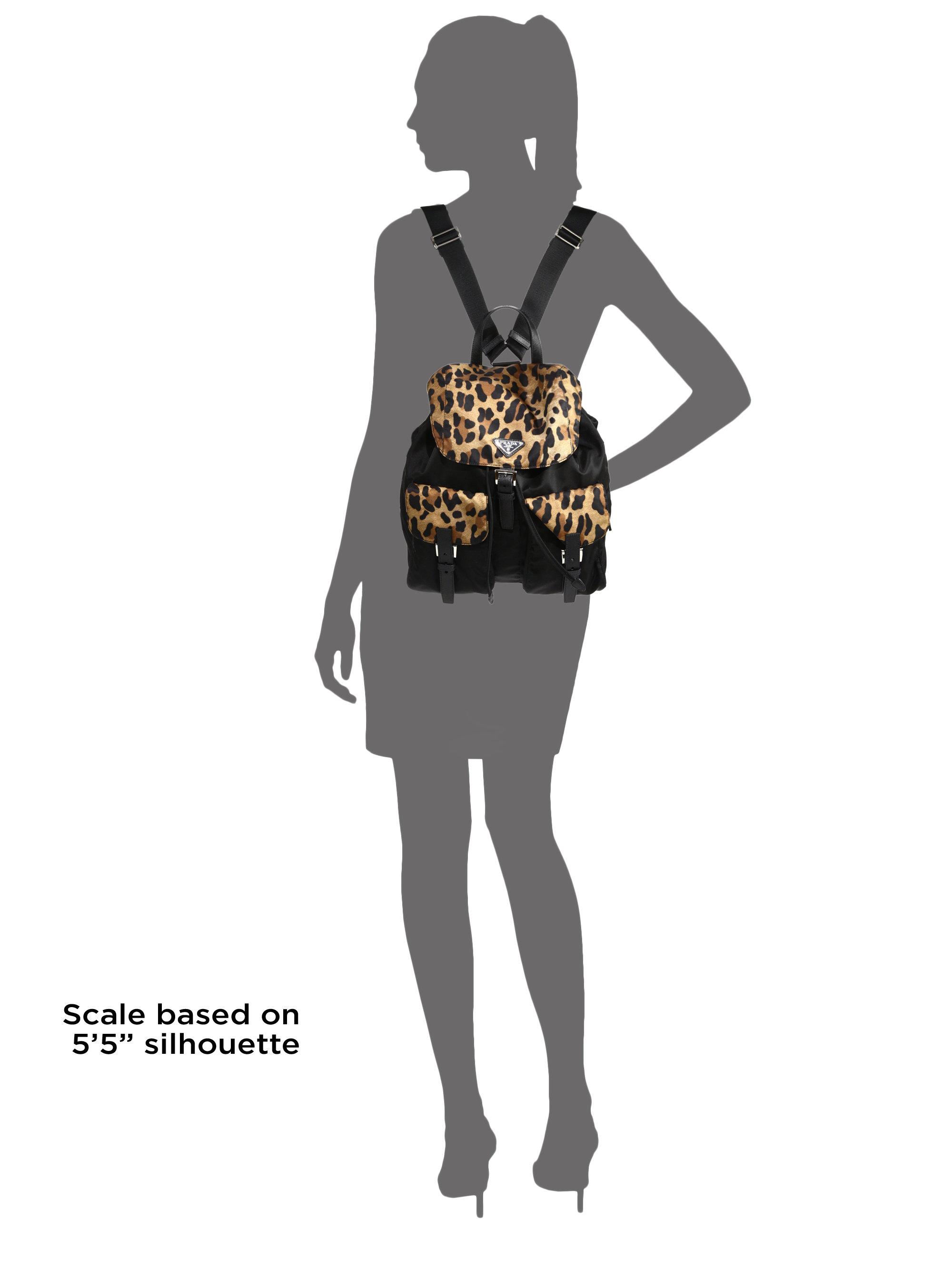 Fashionable Backpack Jaguar Backpack Prada Leopard Skin Backpack