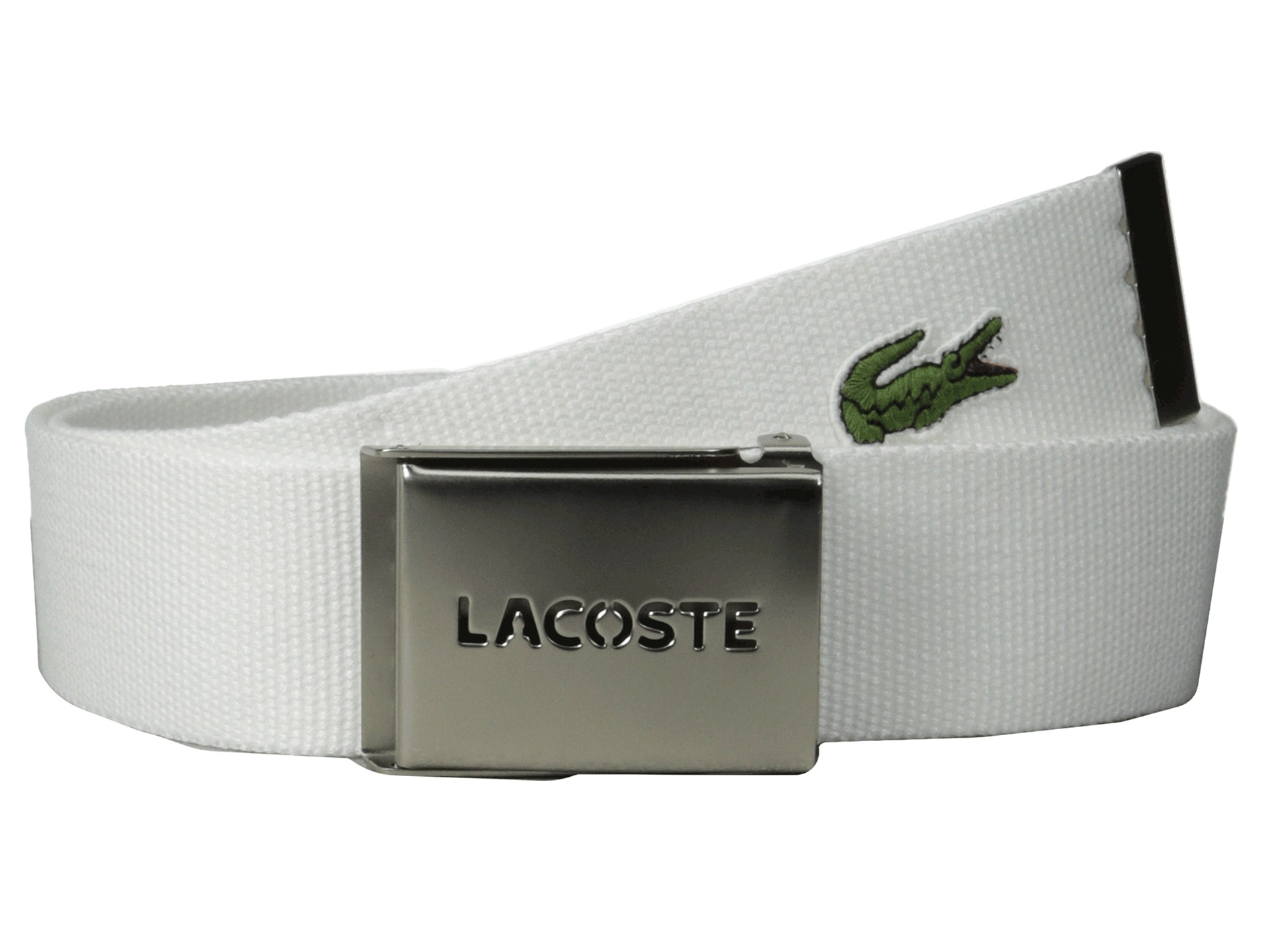 white cloth belt