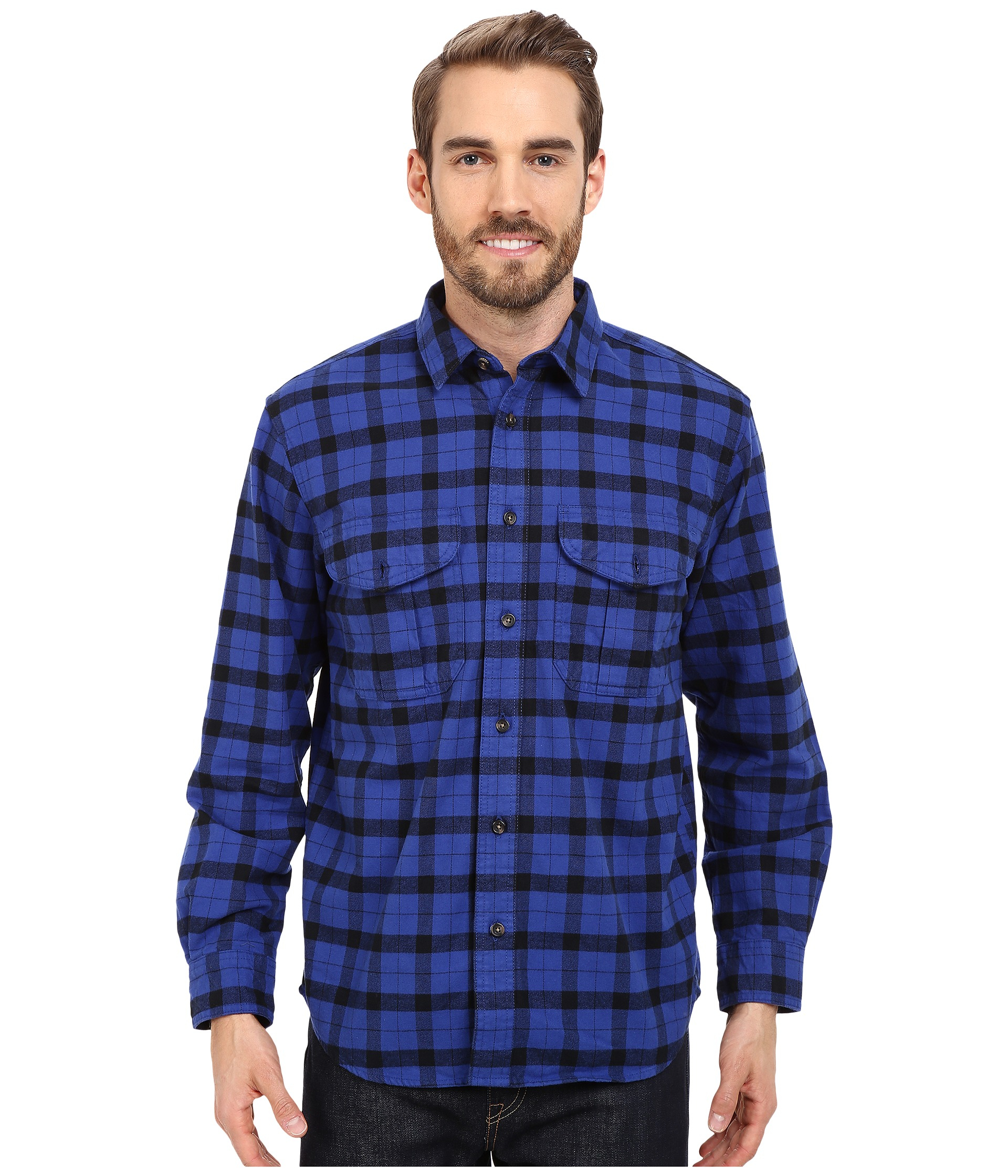 Filson Cotton Alaskan Guide Shirt in Blue/Black (Blue) for Men - Lyst