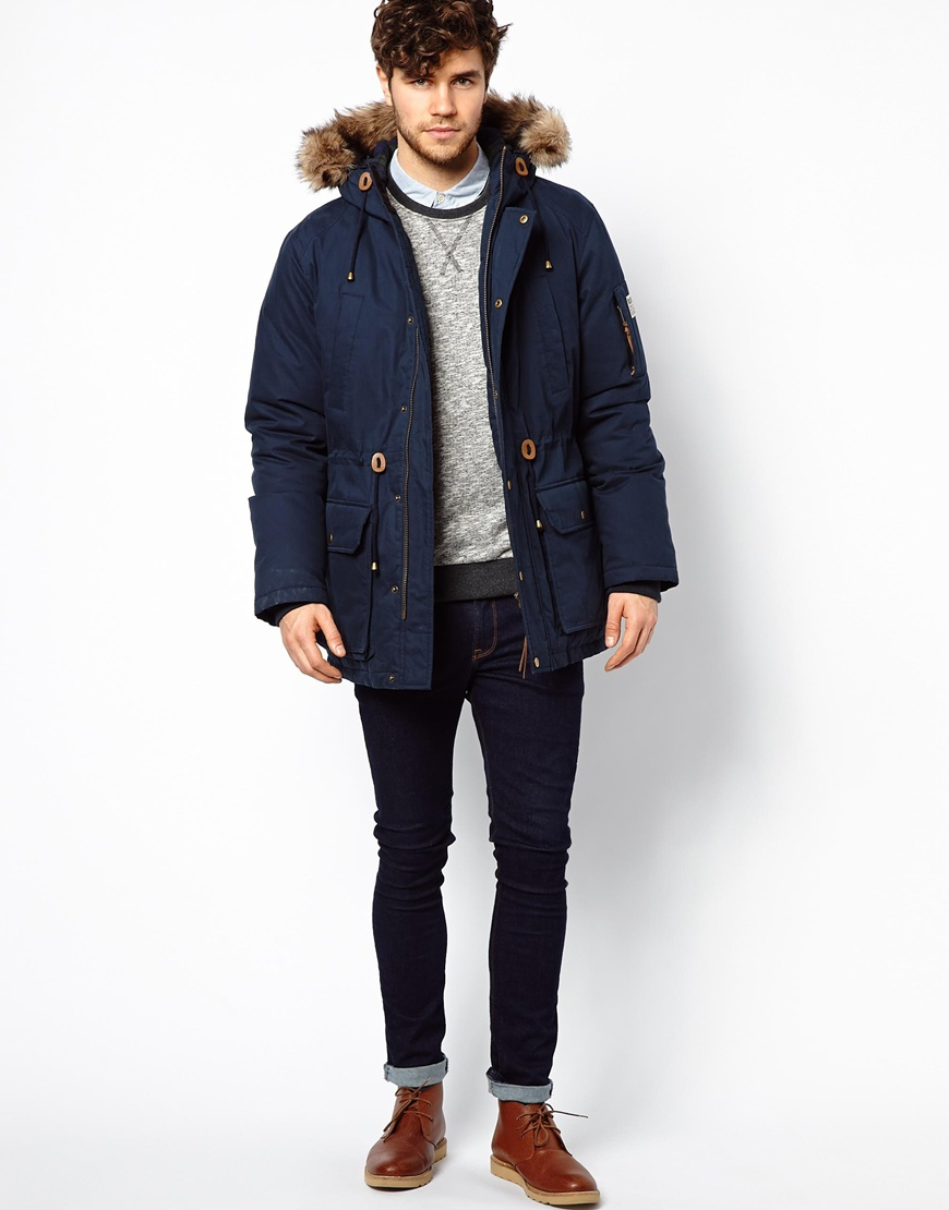 Jack Wills Parka in Navy (Blue) for Men - Lyst