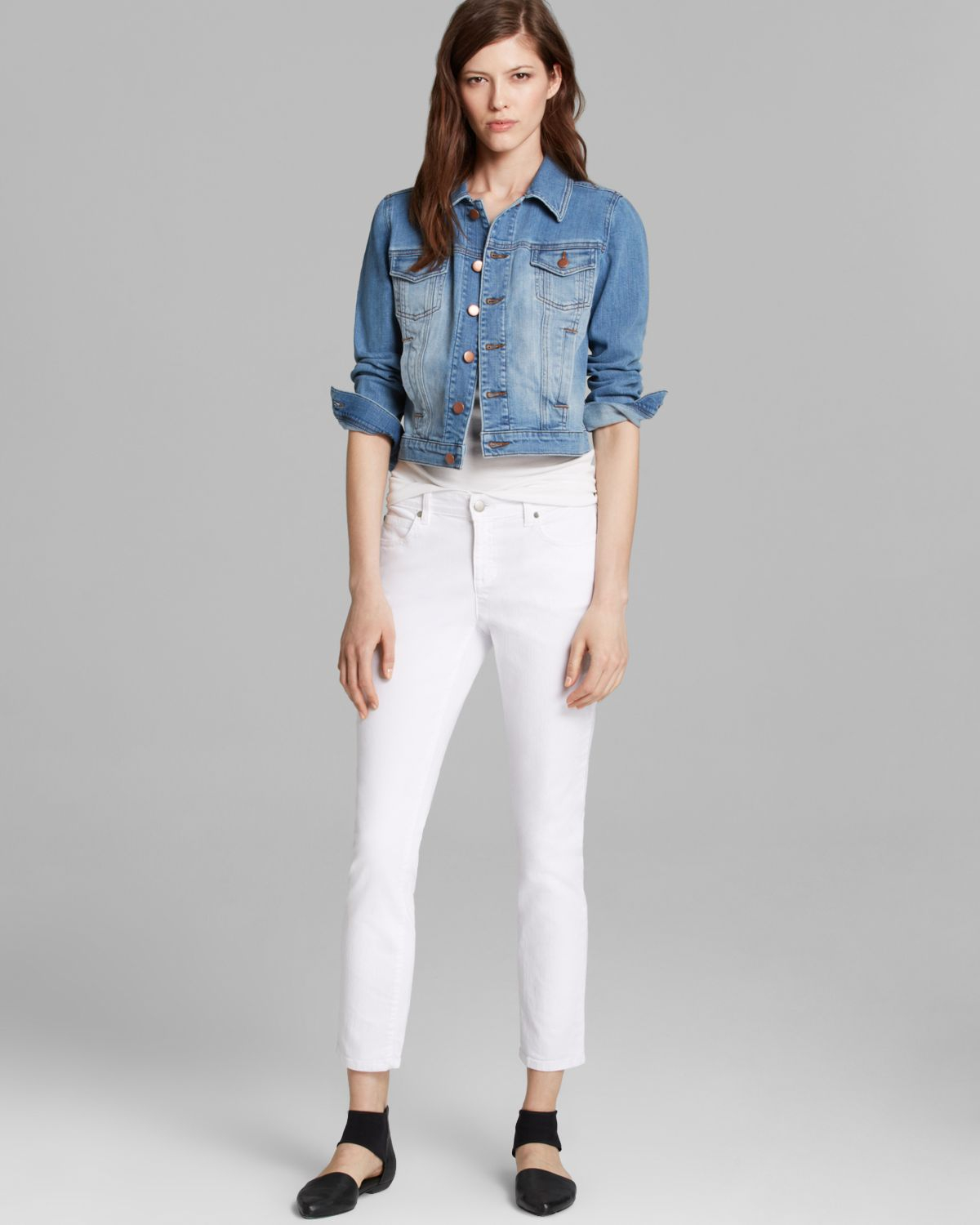 eileen fisher denim jacket