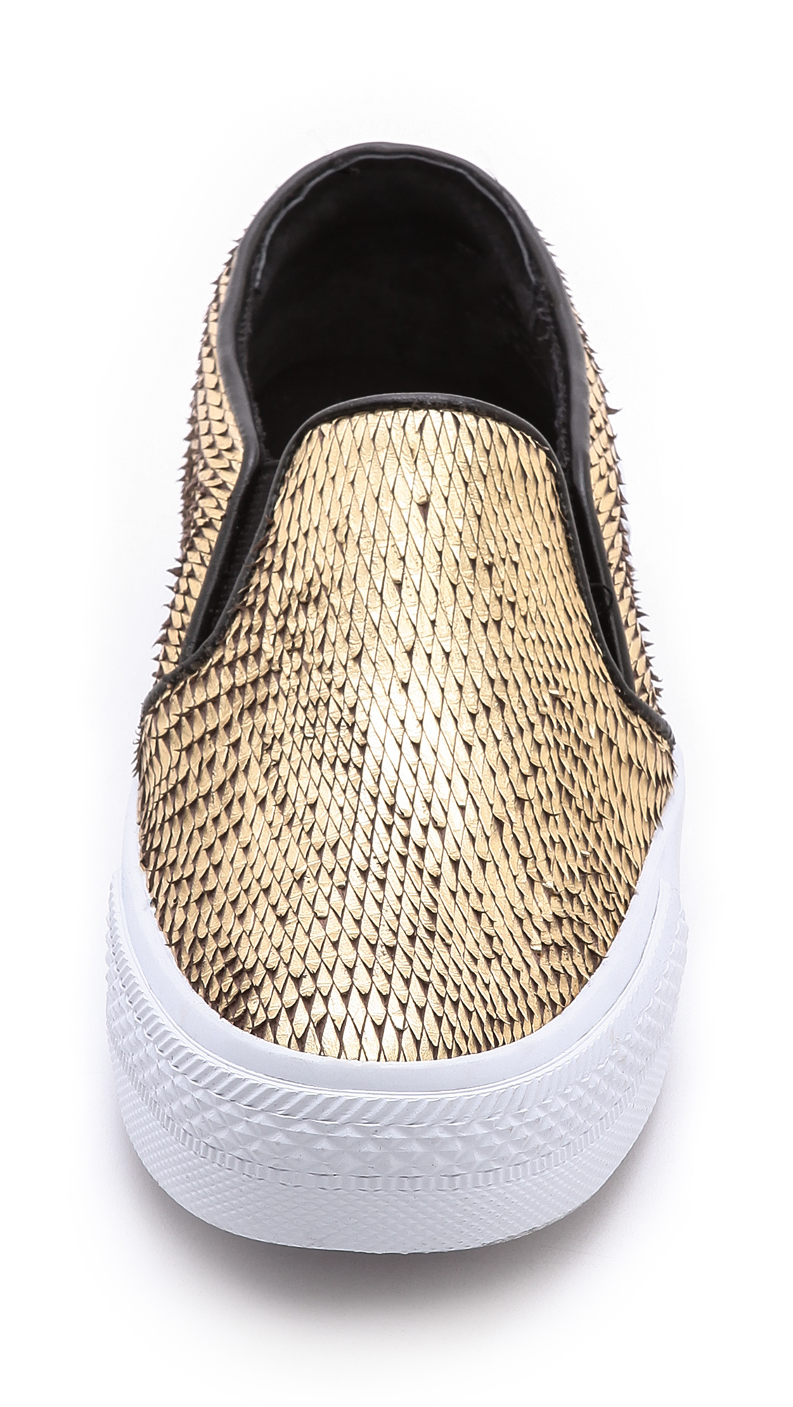 steve madden slip ons rose gold