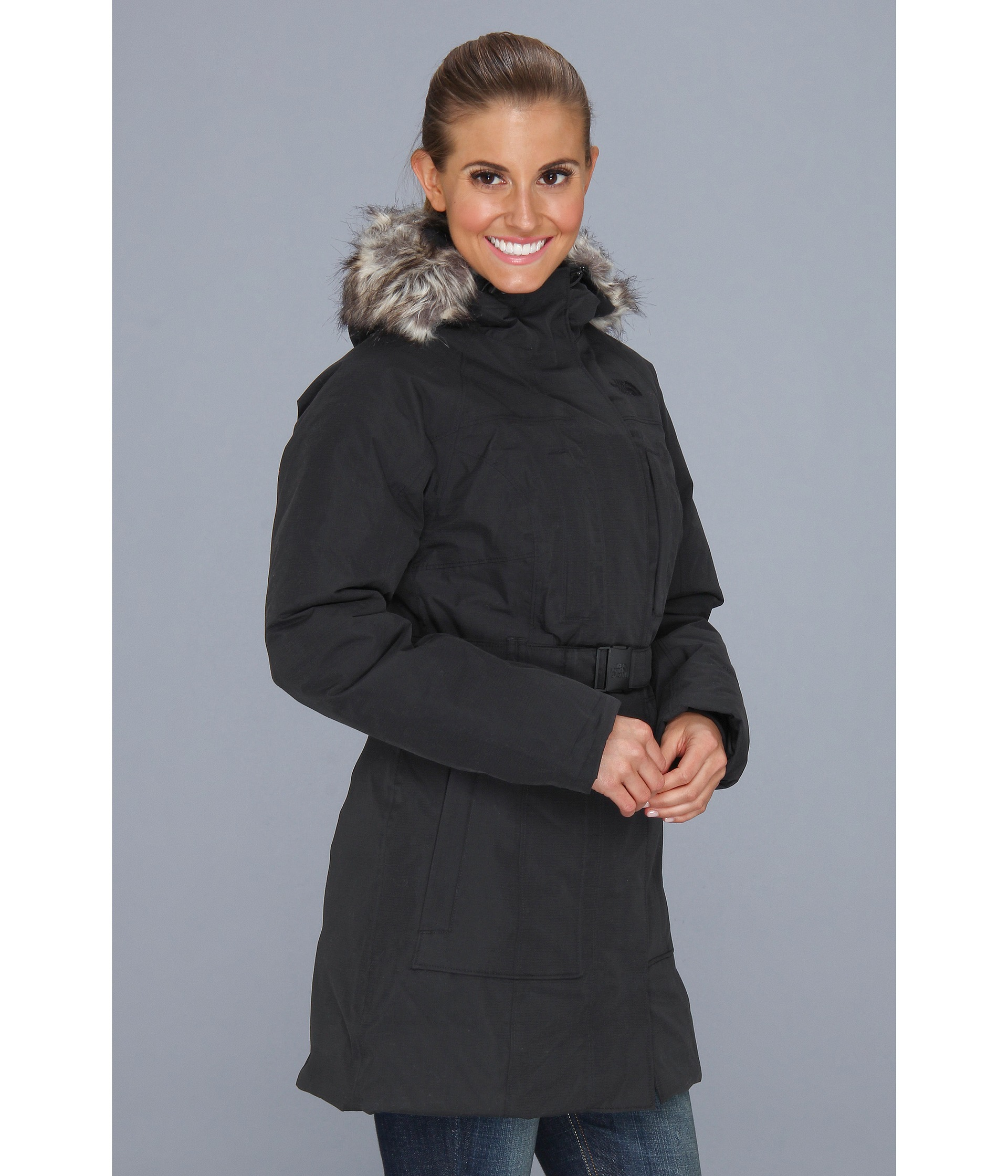 north face brooklyn parka black
