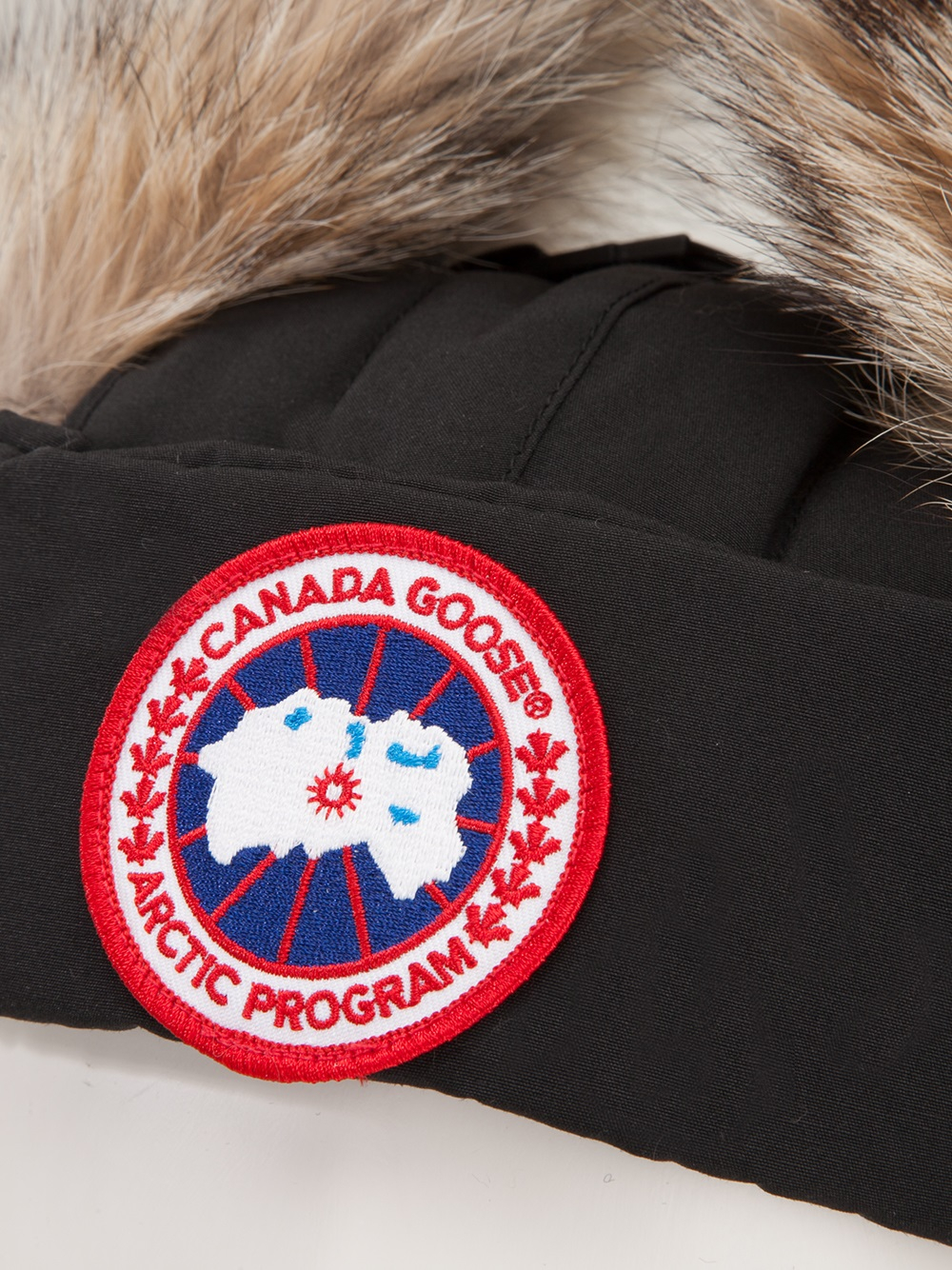 Canada Goose Fur-Lined Aviator Hat in White (Black) | Lyst
