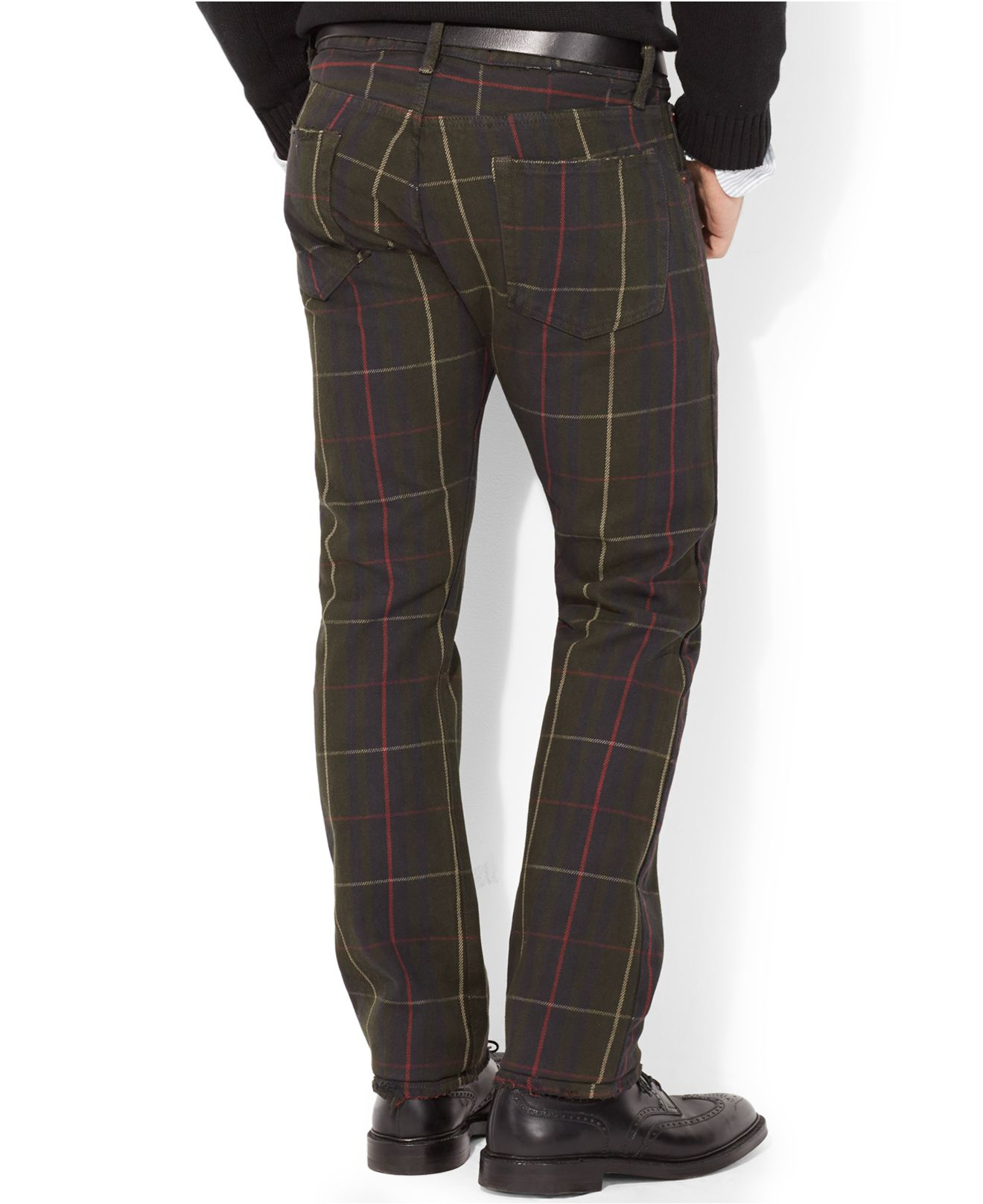 ralph lauren tartan jeans