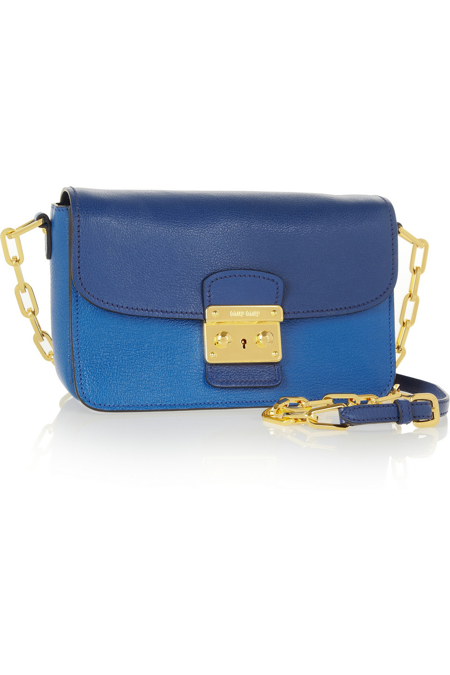 Miu Miu Madras 2 Way Leather Shoulder Bag For Women