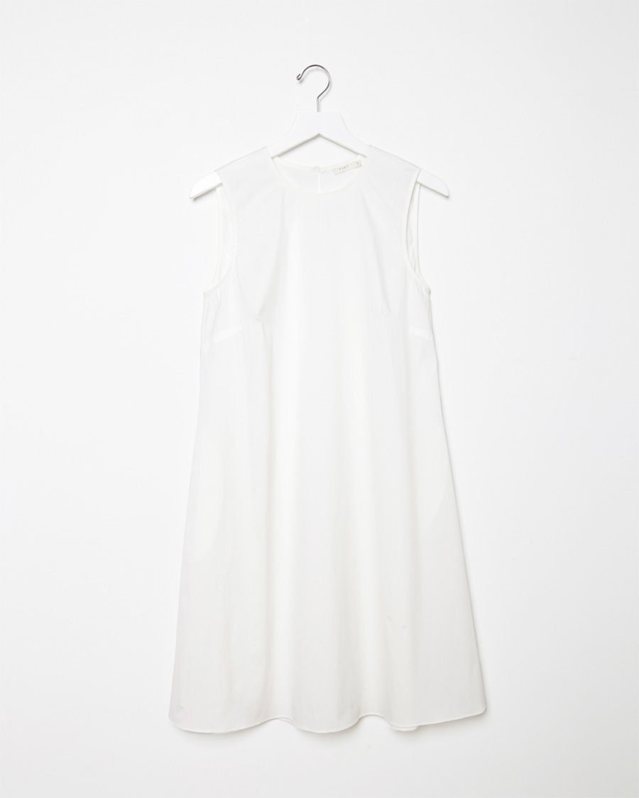 white tent dress