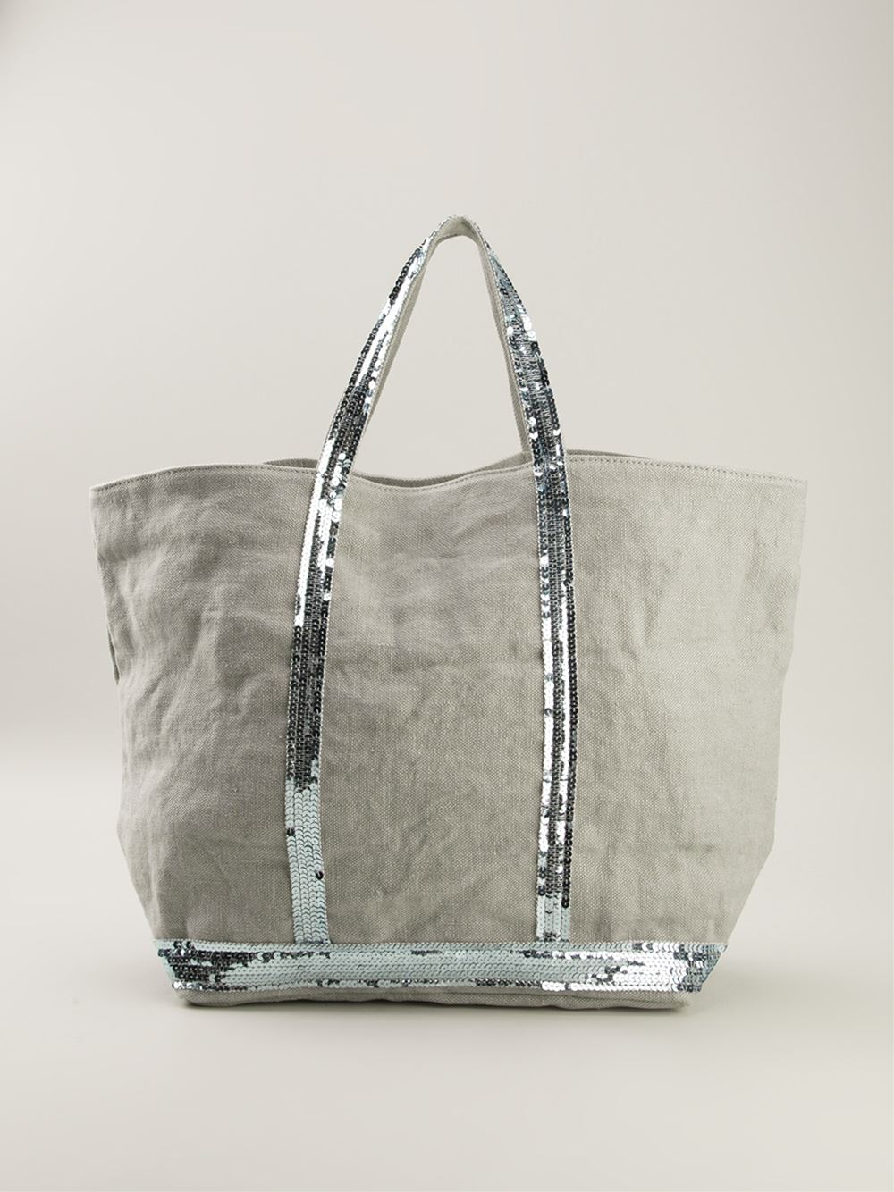 Lyst Vanessa Bruno Sequins Details Tote Bag In Gray Gallery