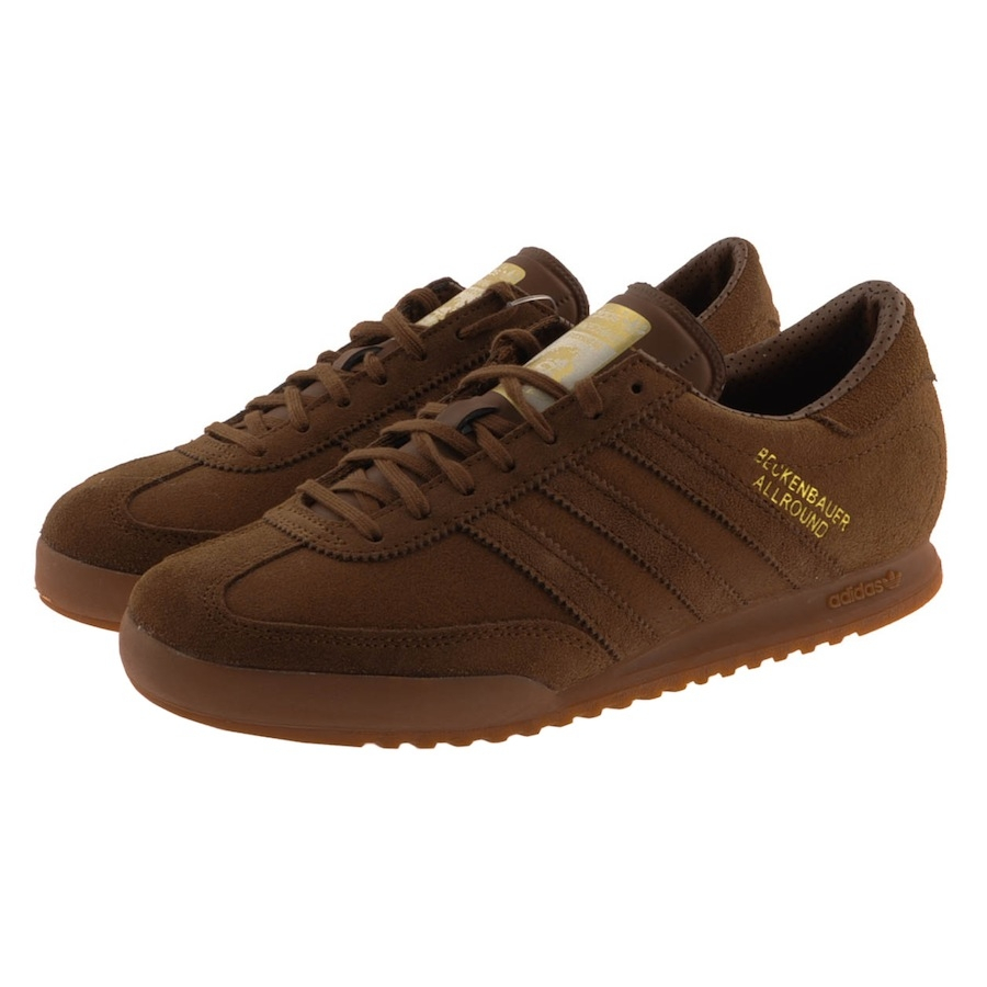 adidas brown suede trainers