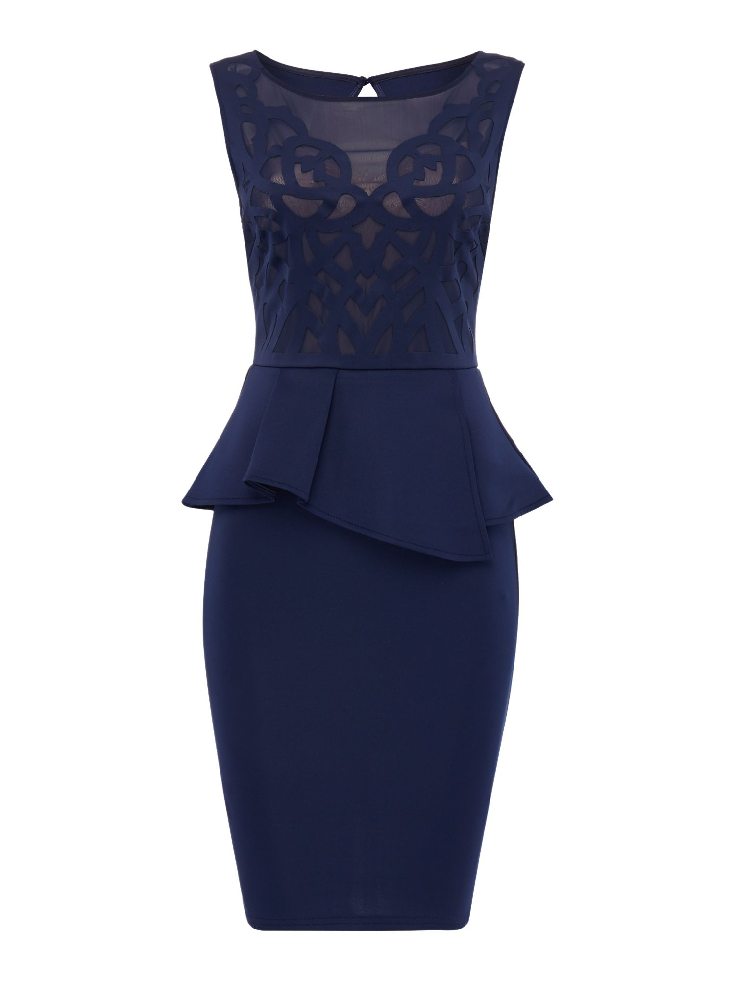 michelle keegan printed peplum dress