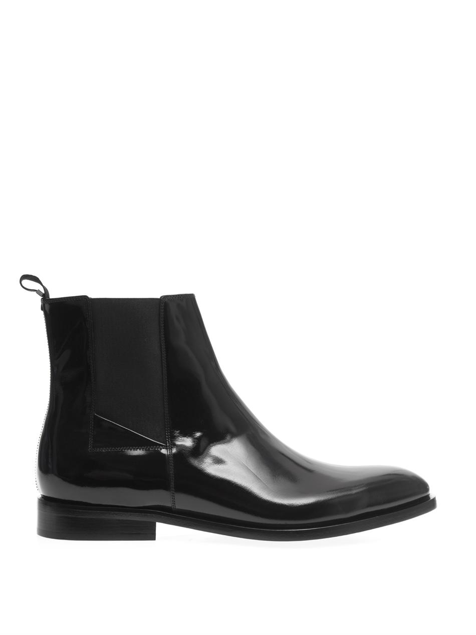 Balenciaga Highshine Leather Chelsea Boots in Black for Men | Lyst