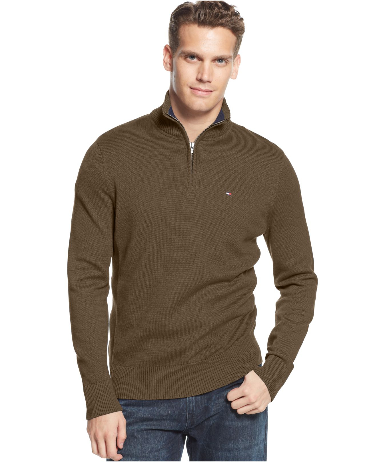 tommy hilfiger sweater with zipper