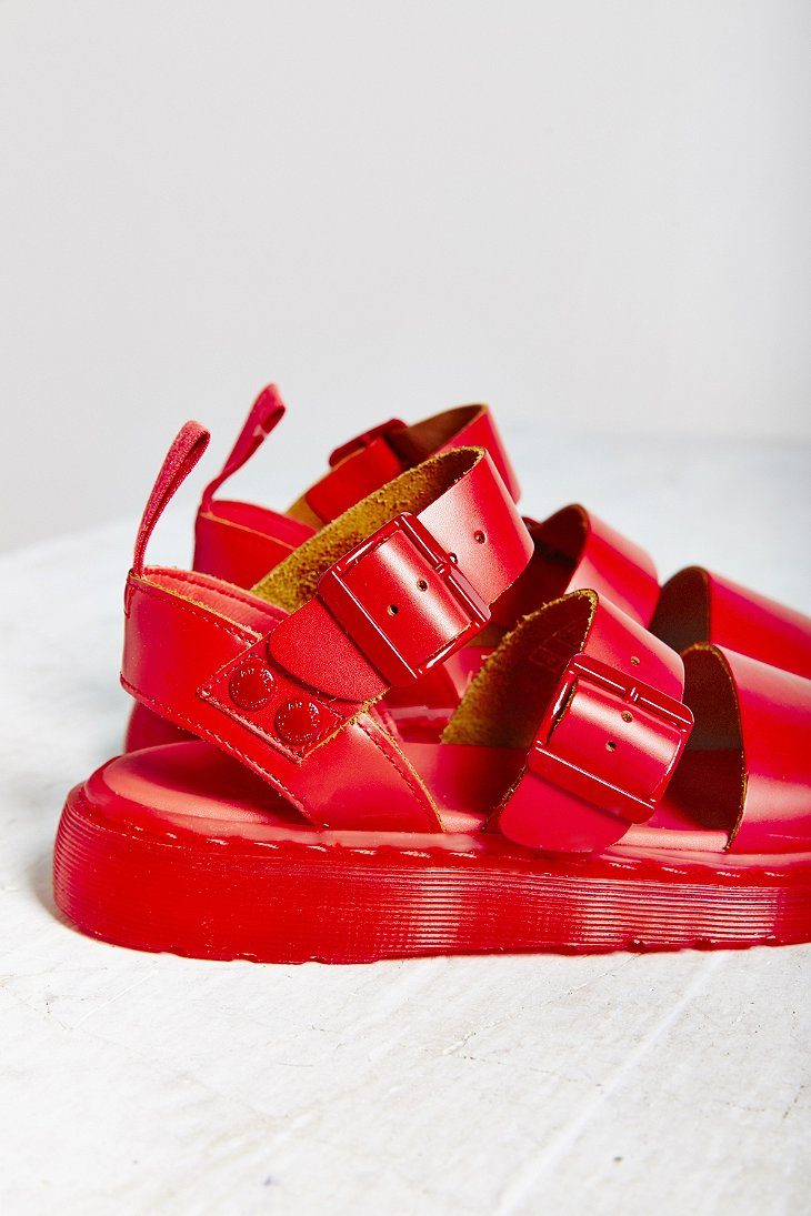 Dr. Martens Gryphon Strap Sandal in Red | Lyst Dr. Martens Gryphon Strap Sandal in Red | Lyst