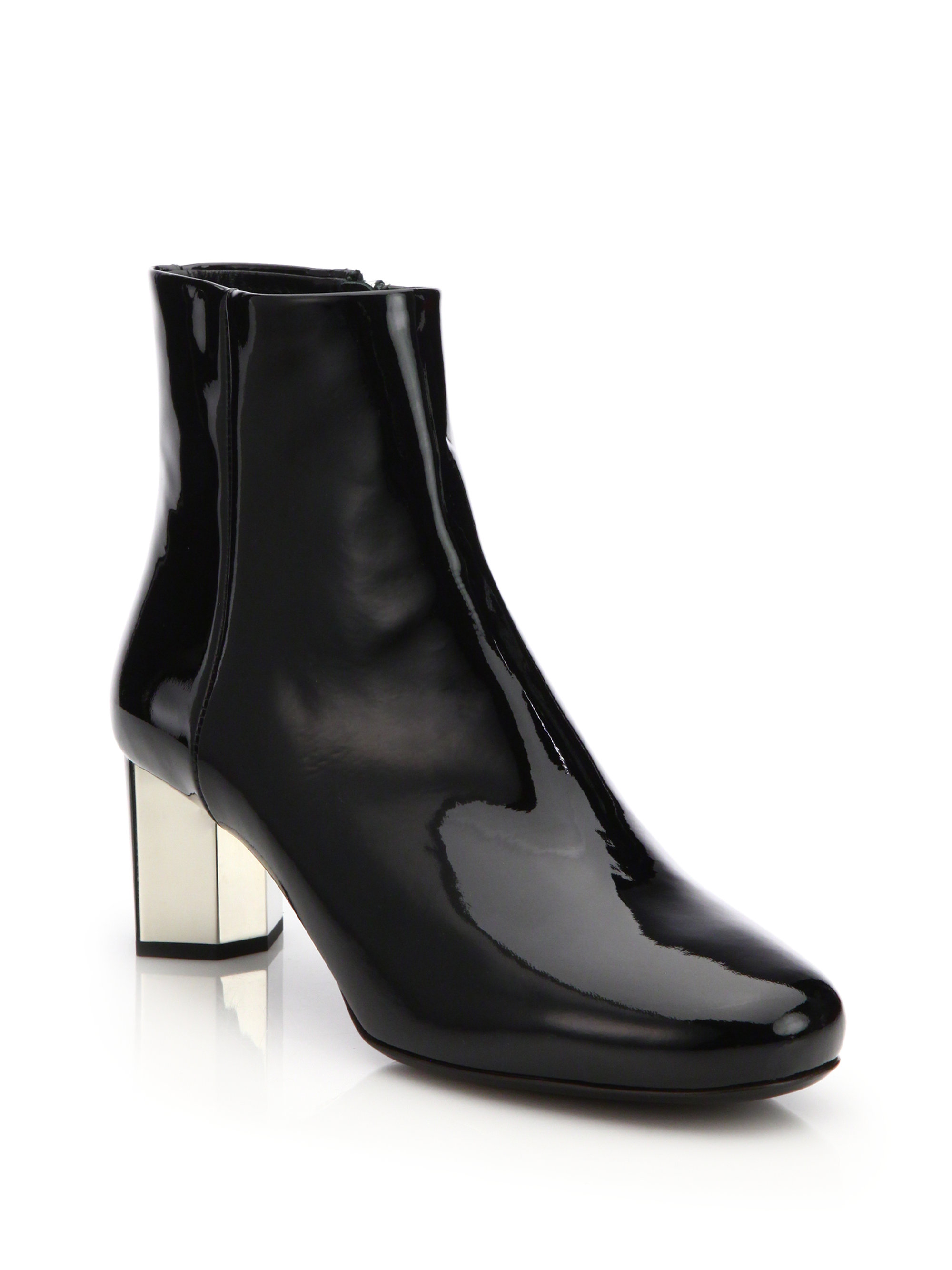 prada patent leather boots