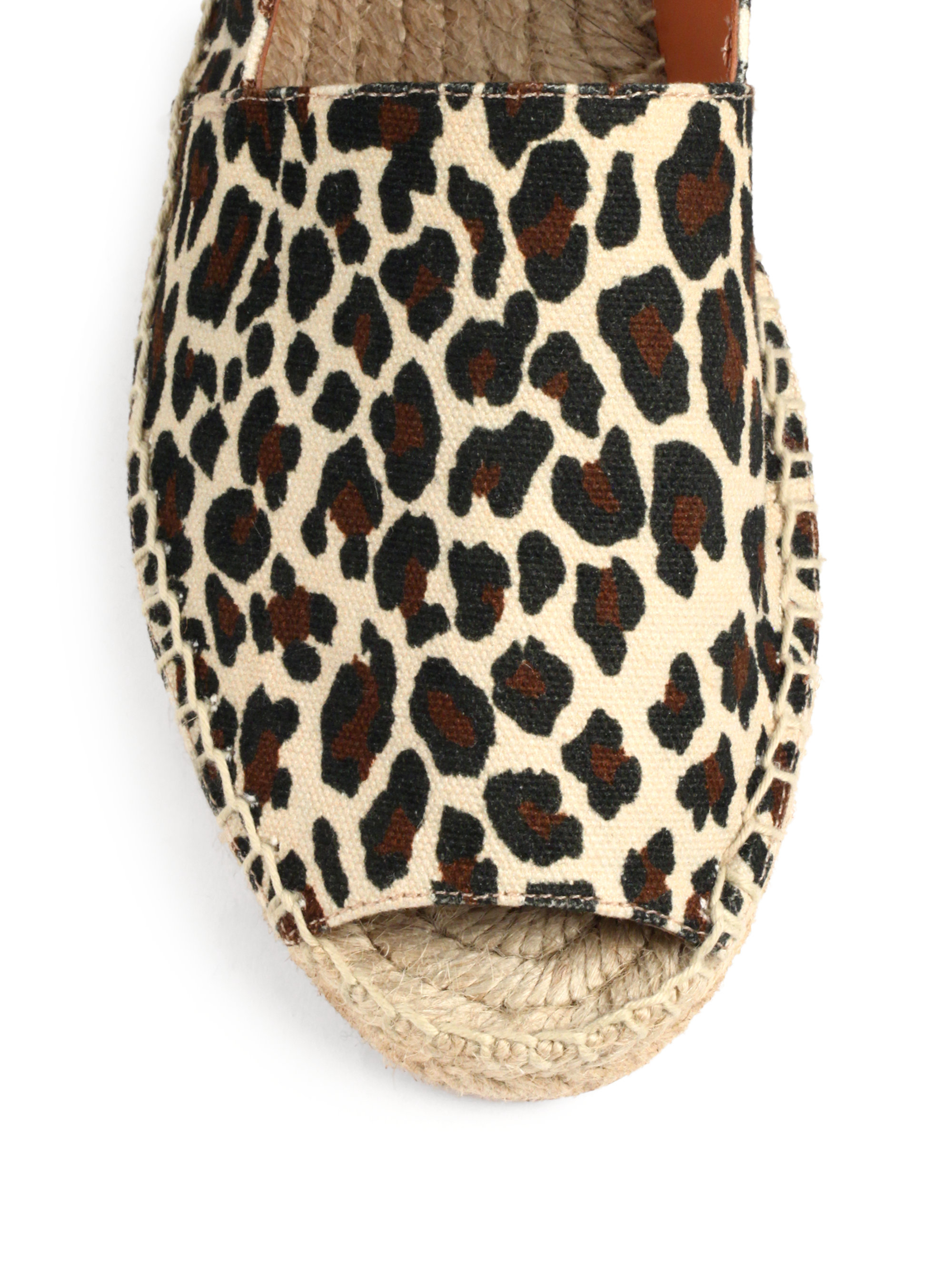 leopard print flat slingbacks
