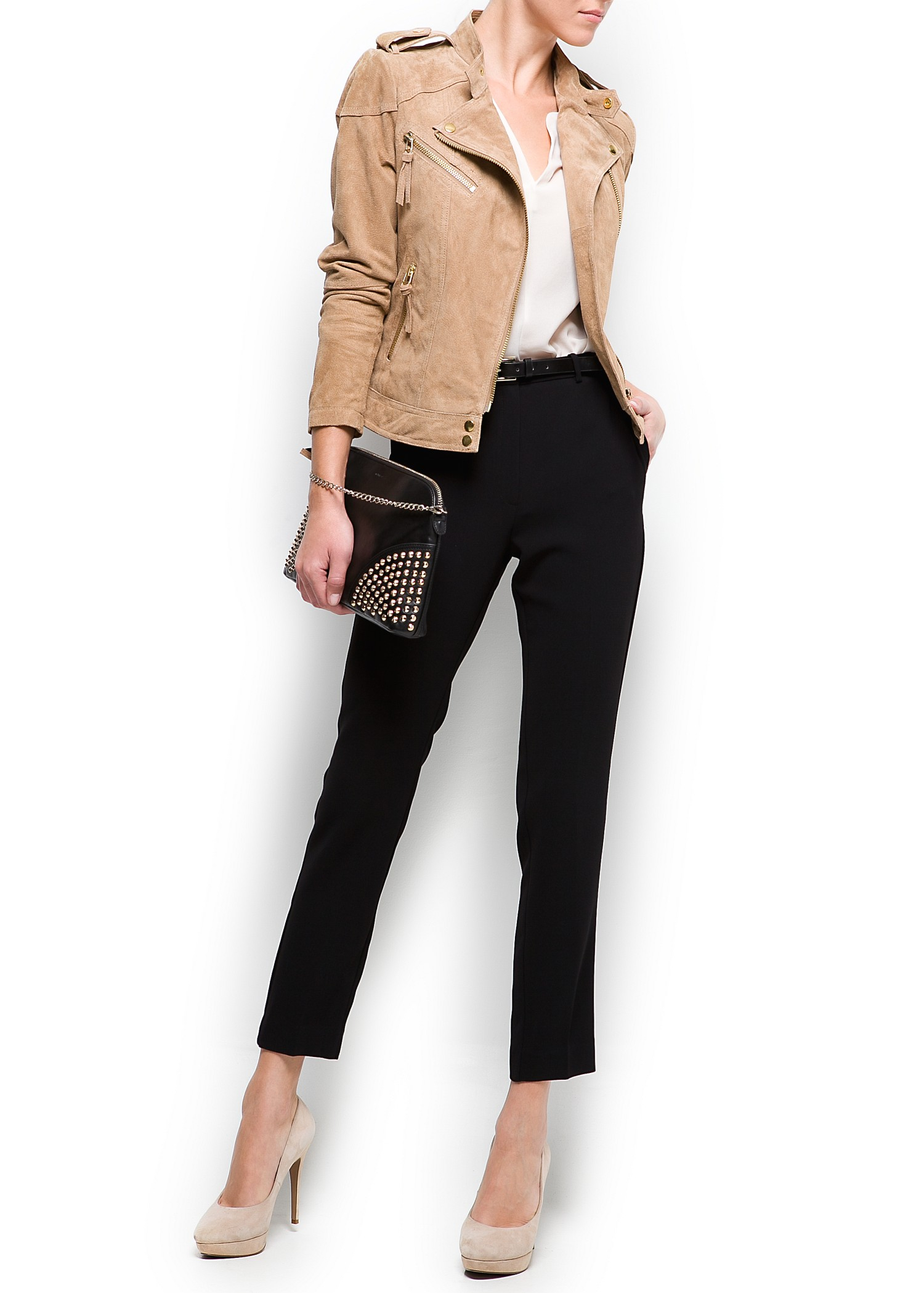 mango suede biker jacket