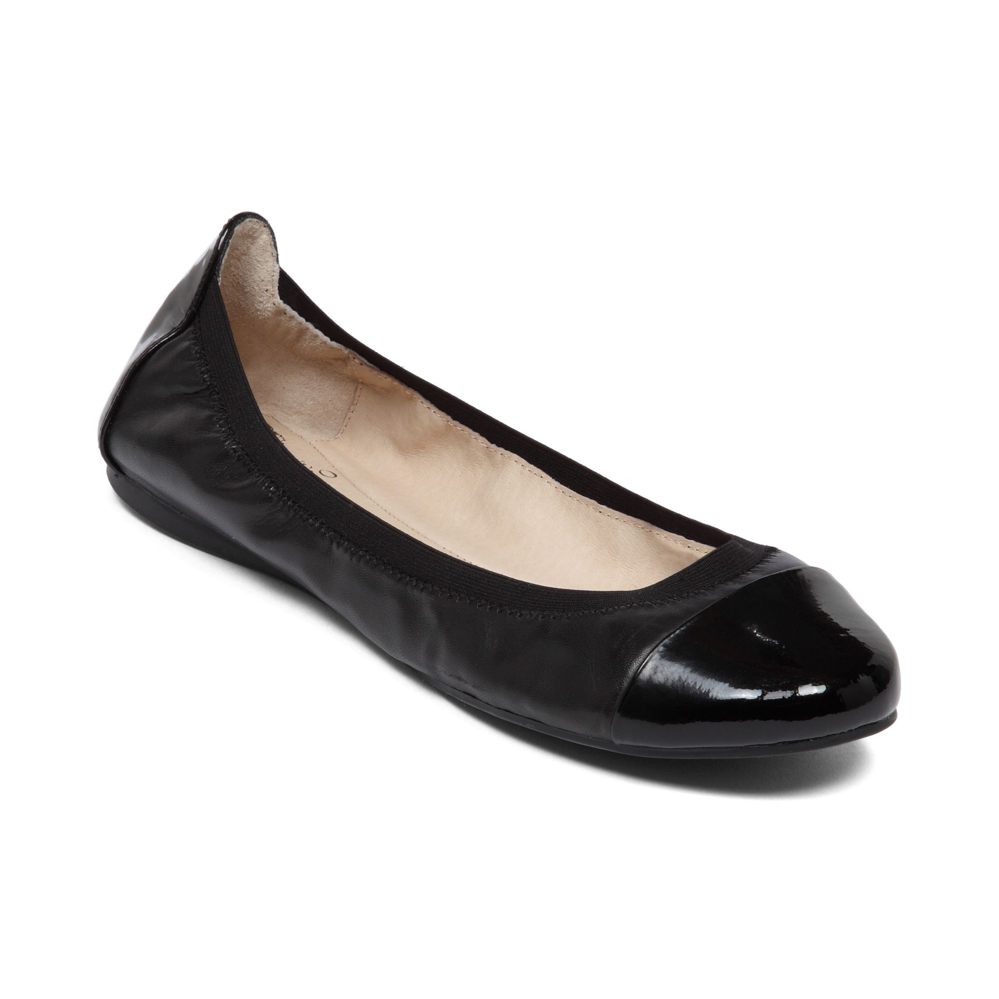 Vince camuto Elise Ballet Flats in Black | Lyst