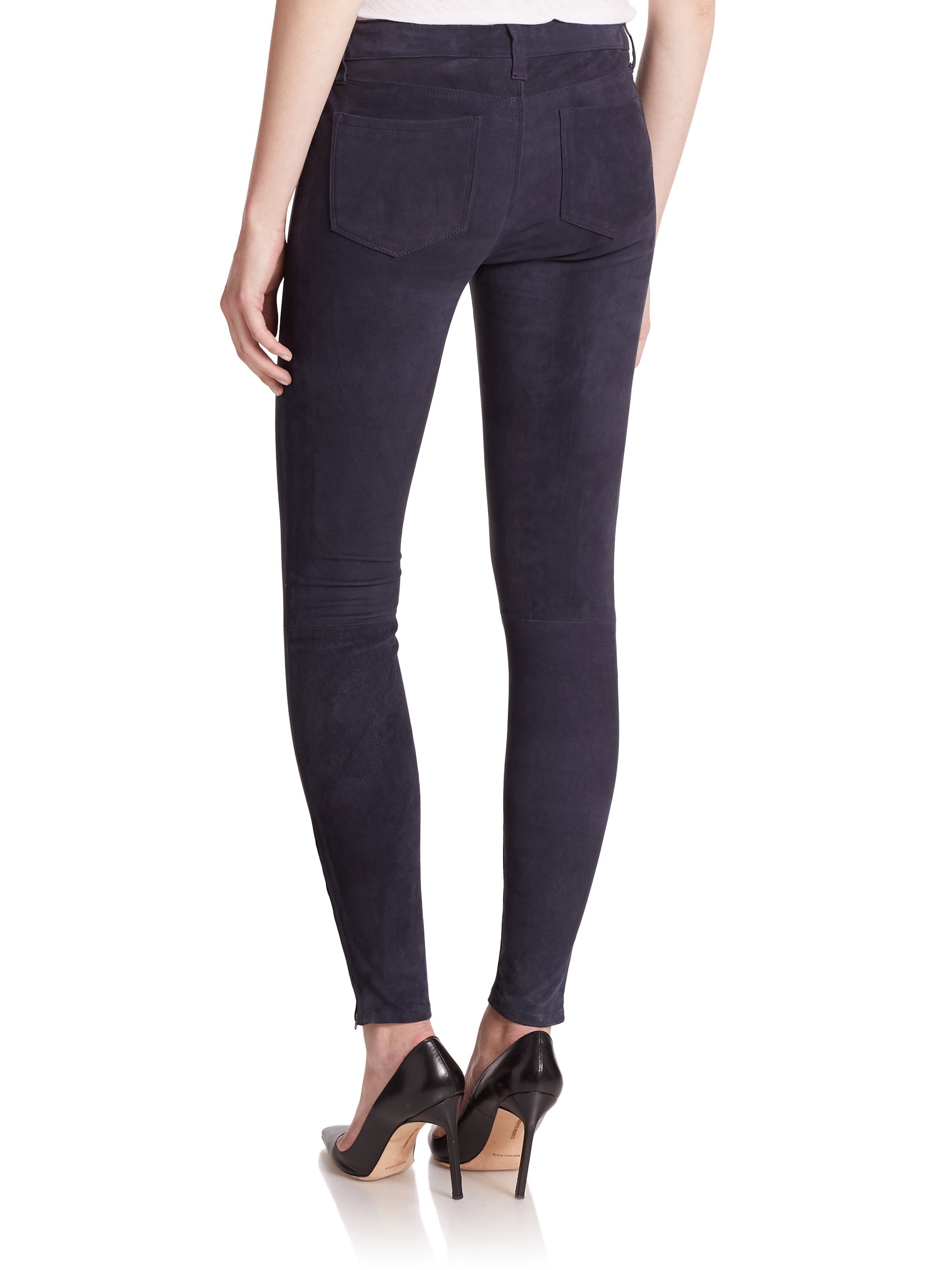suede skinny jeans