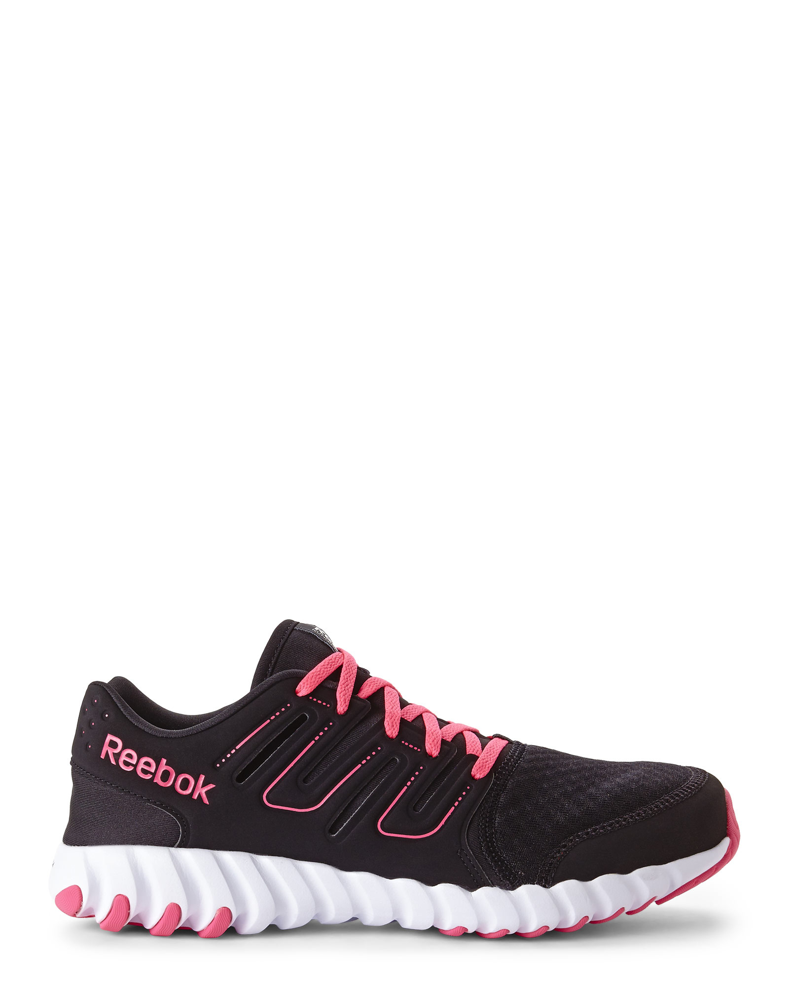 reebok black and pink