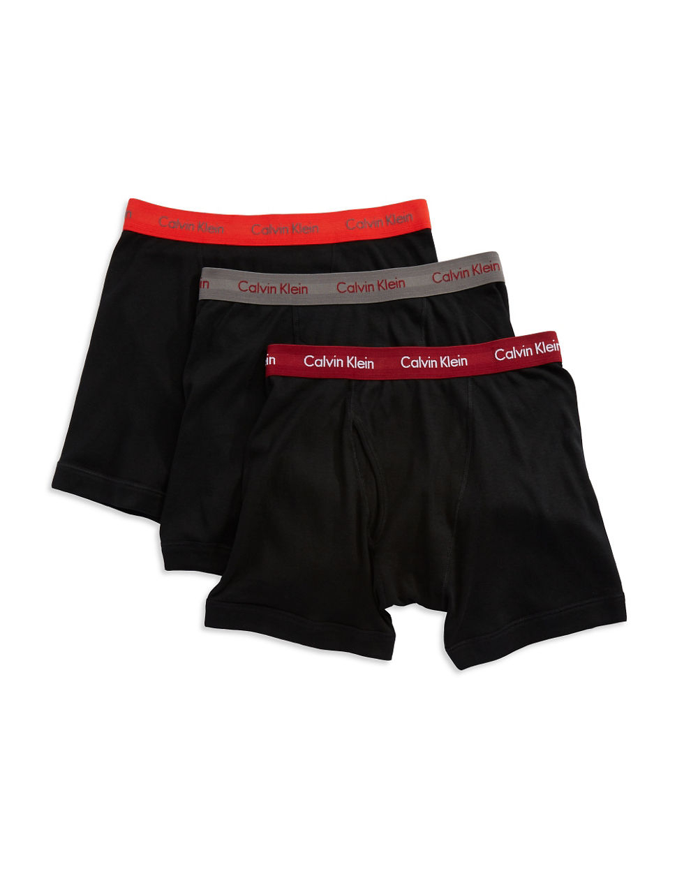 Calvin klein Three Pack Cotton Classic Boxer Briefs in Black for Men | Lyst