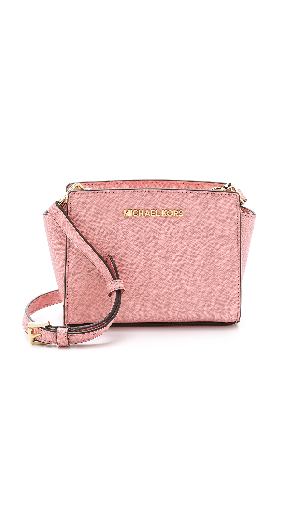 MICHAEL Michael Kors Selma Mini Messenger Bag - Pale Pink | Lyst