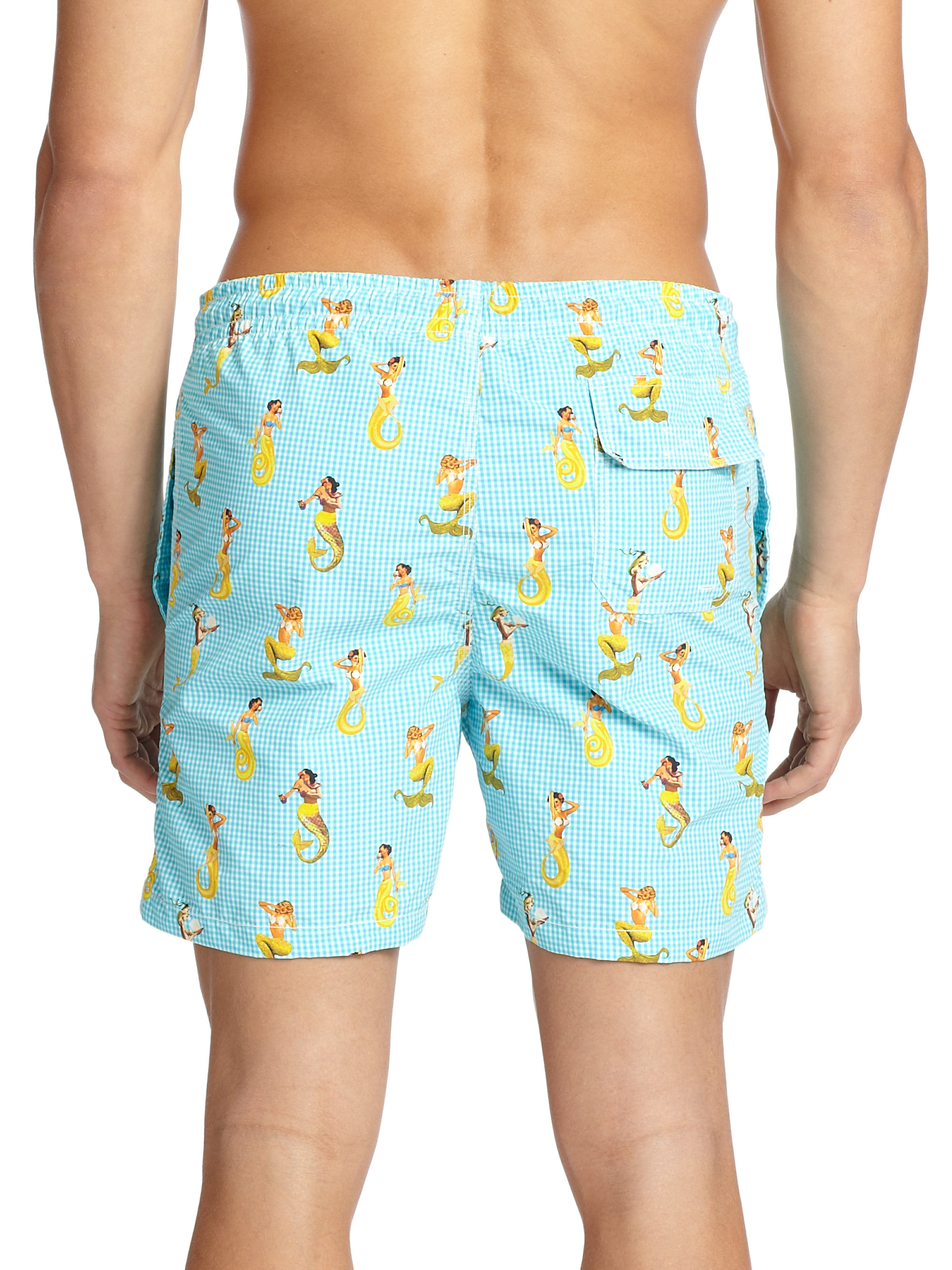 mermaid swim trunks