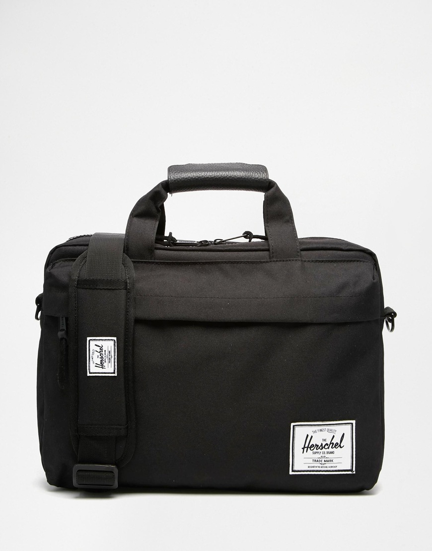 Herschel Supply Company Black Cross Body Laptop Case Bag Weekend Bag