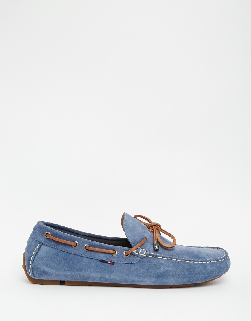 tommy hilfiger blue loafers